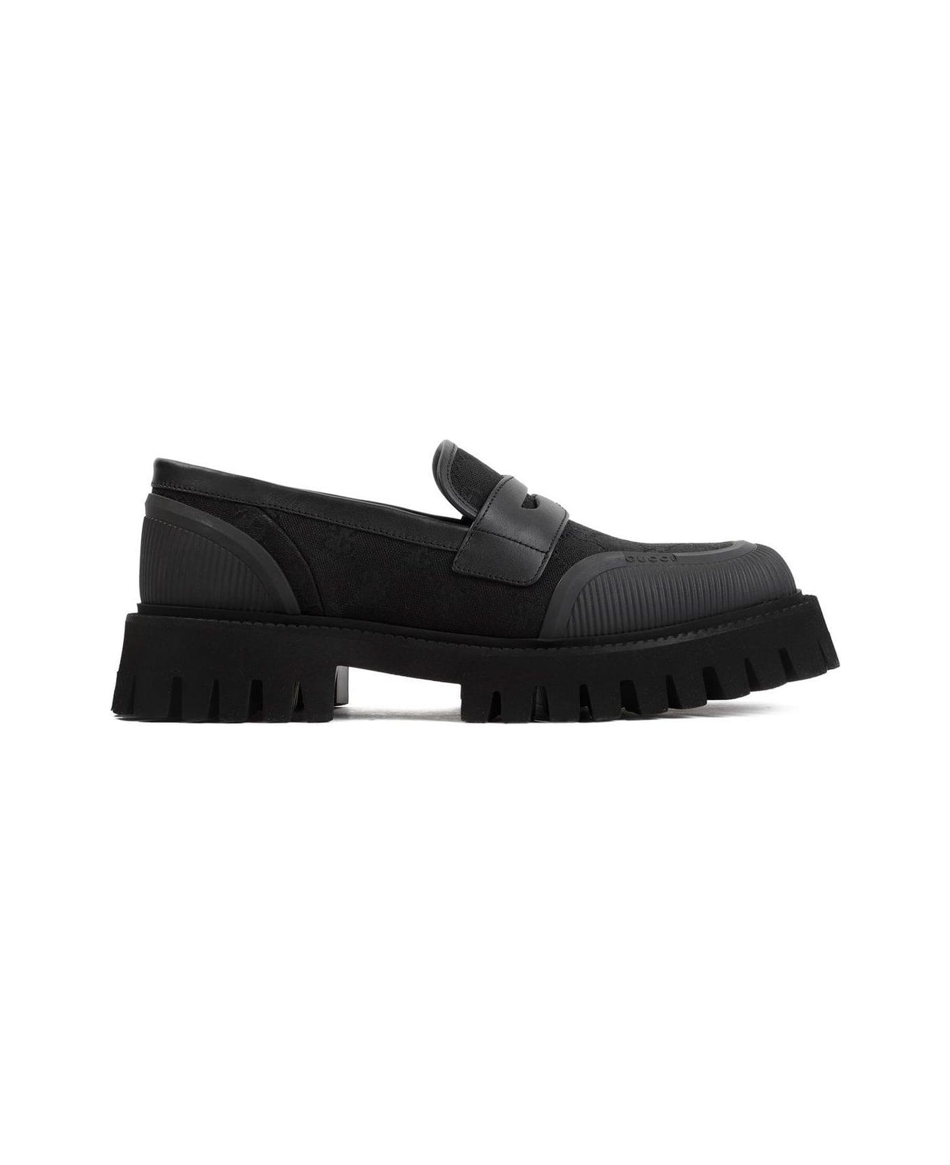 Gucci Gg Supreme Chunky Sole Loafers