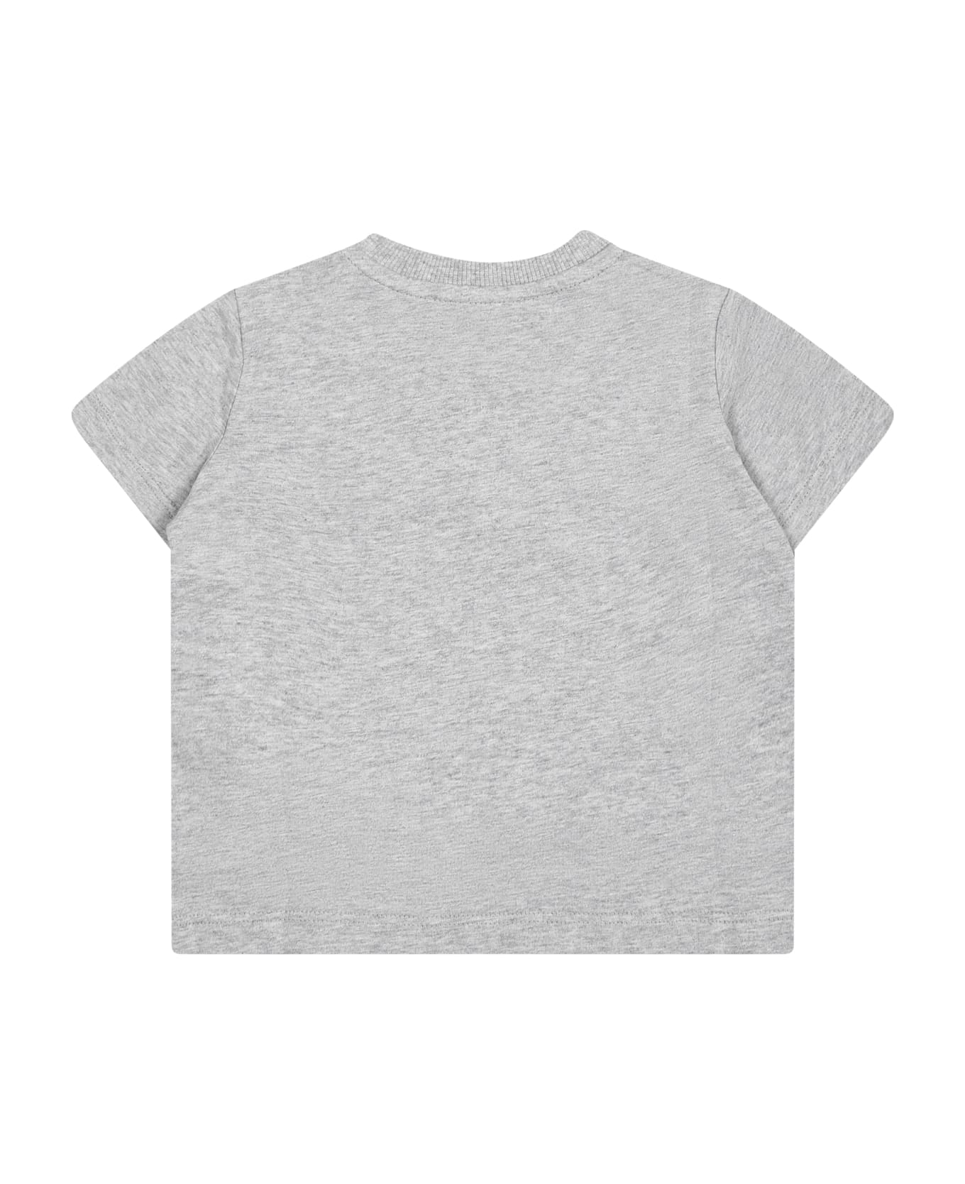 Moschino Gray T-shirt For Babies With Teddy Bear - Grey