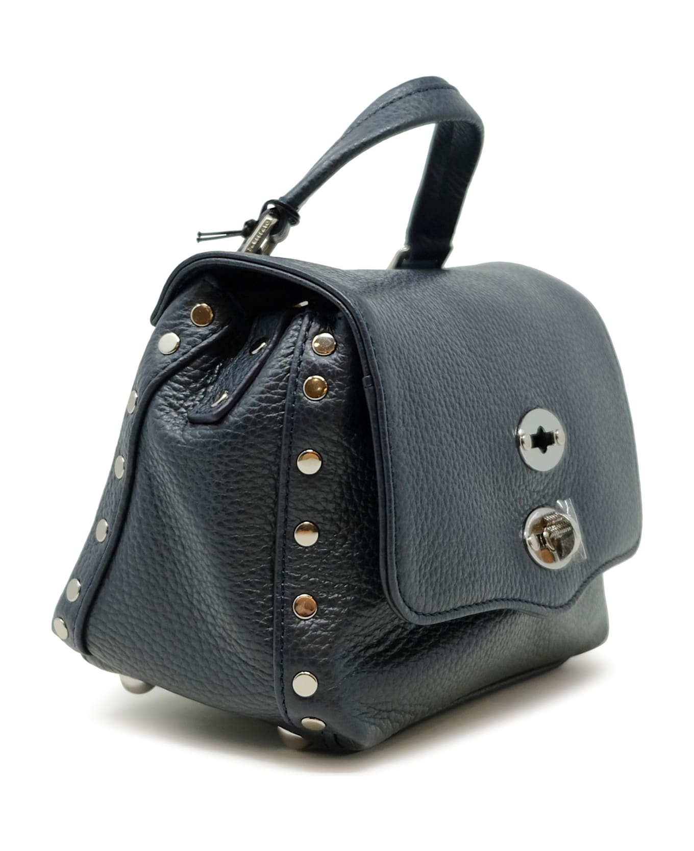 Zanellato 068010-0050000-z0520 Dark Navy Postina Daily Giorno Baby Leather Handbag - BLUE
