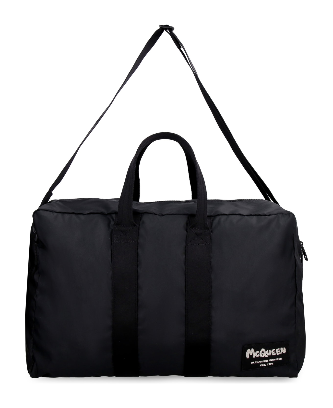 Alexander McQueen Nylon Duffle Bag - black