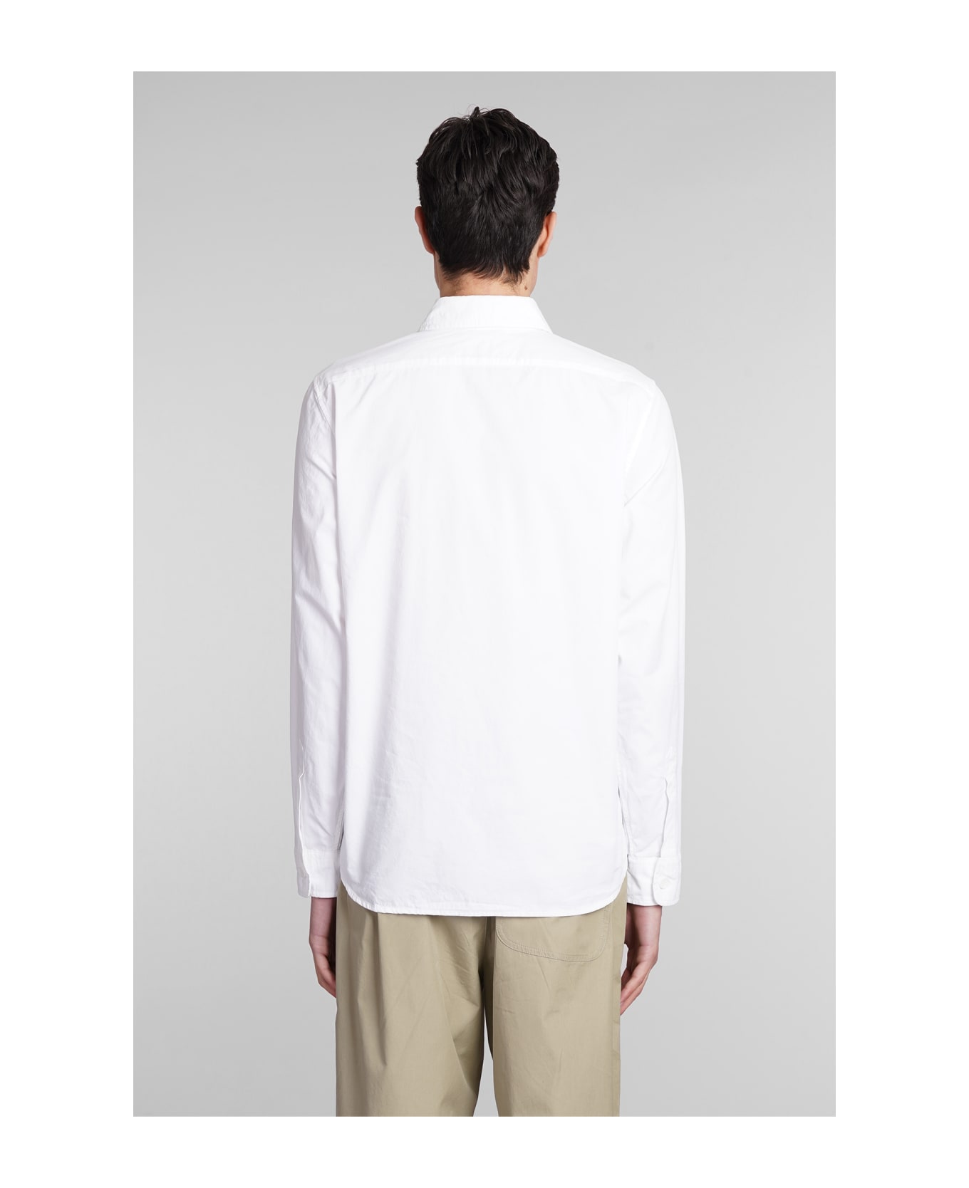 Aspesi Camicia Ut Shirt In White Cotton - white
