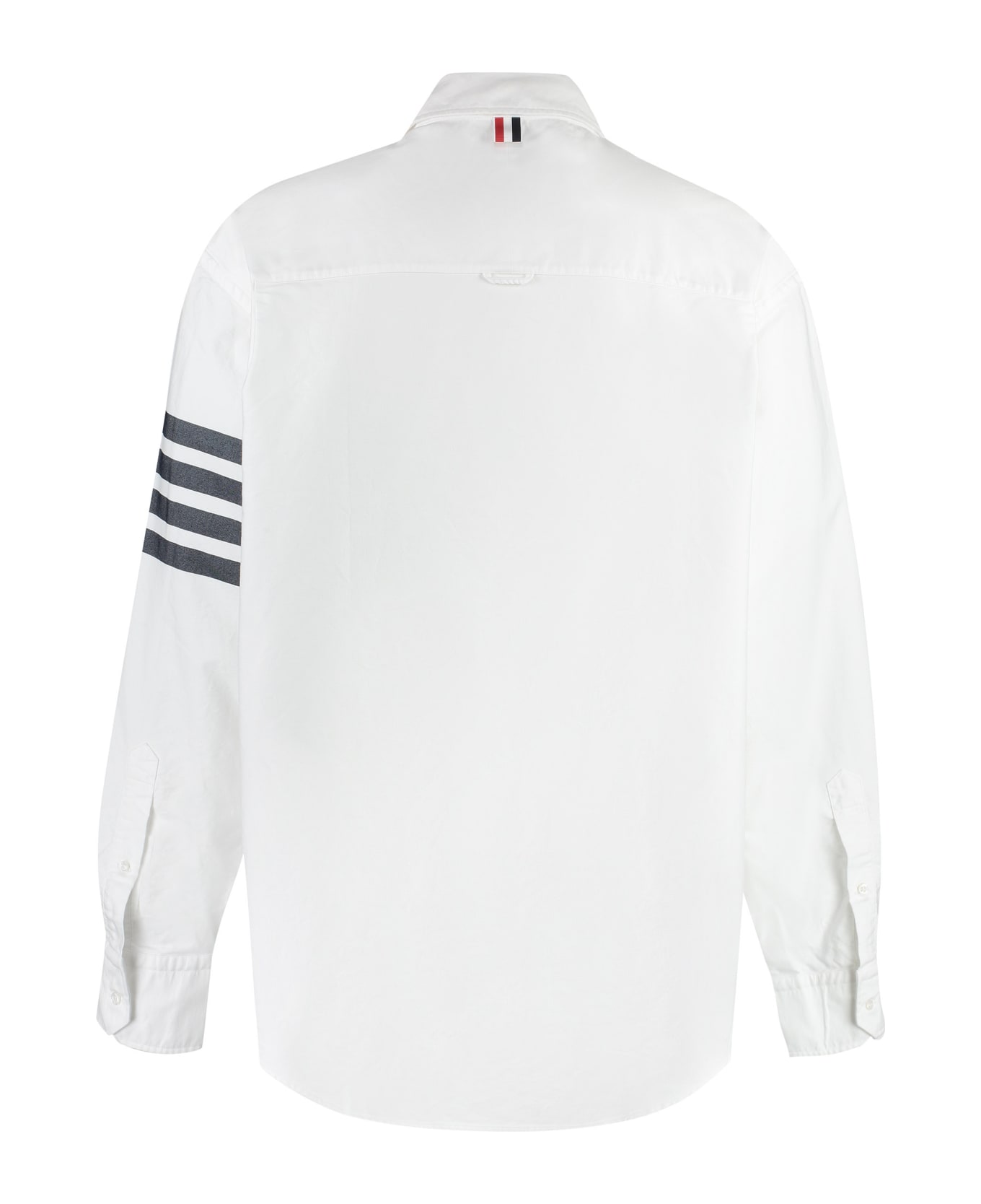 Thom Browne Long Sleeve Cotton Shirt - White