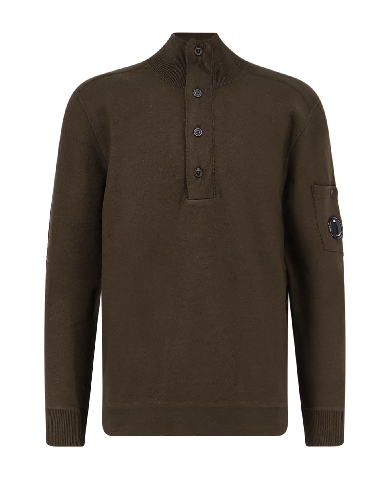 C.P. Company Wool And Cotton Sweater - IVY GREEN