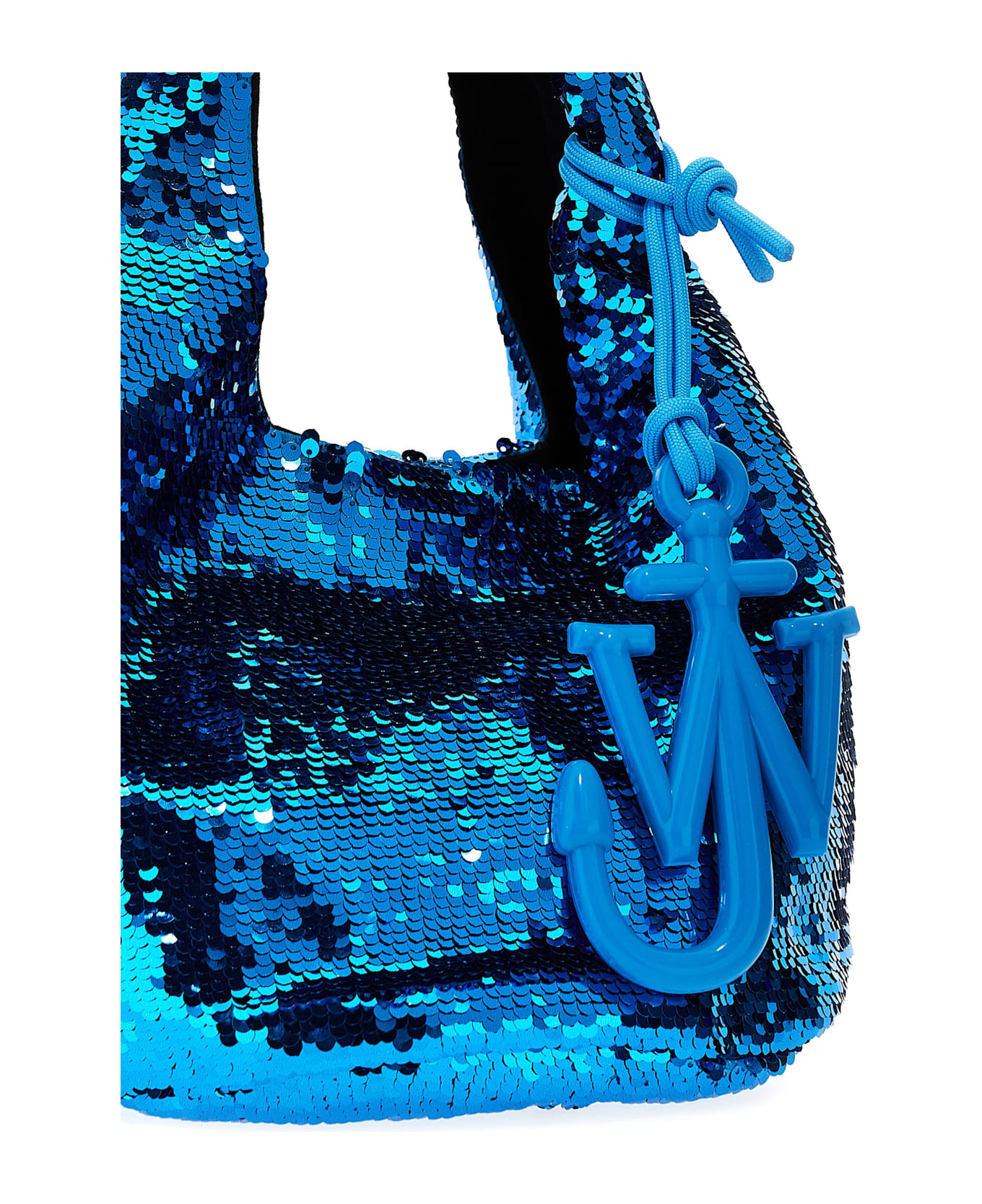J.W. Anderson 
mini Sequin
 Shopping Bag - ACQUA