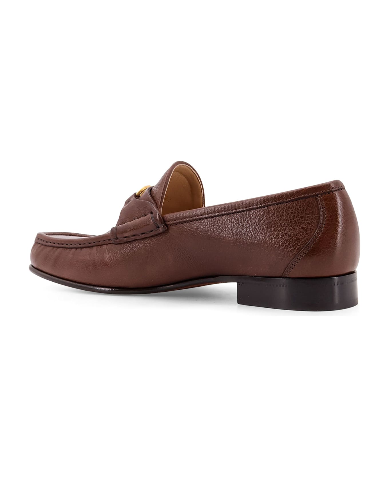 Valentino Garavani Vlogo Leather Loafer - Brown