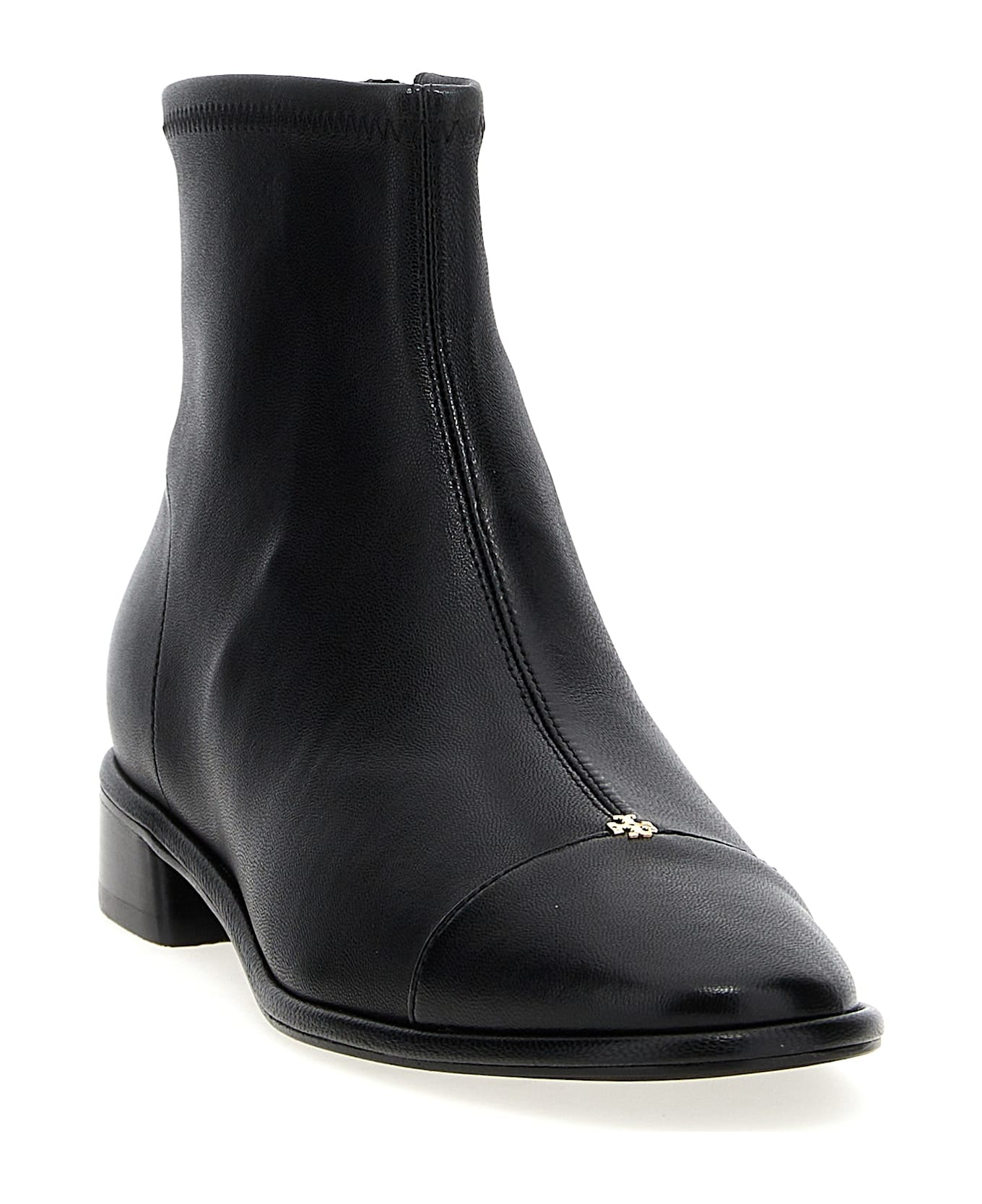 Tory Burch 'cap-toe' Ankle Boots - Black