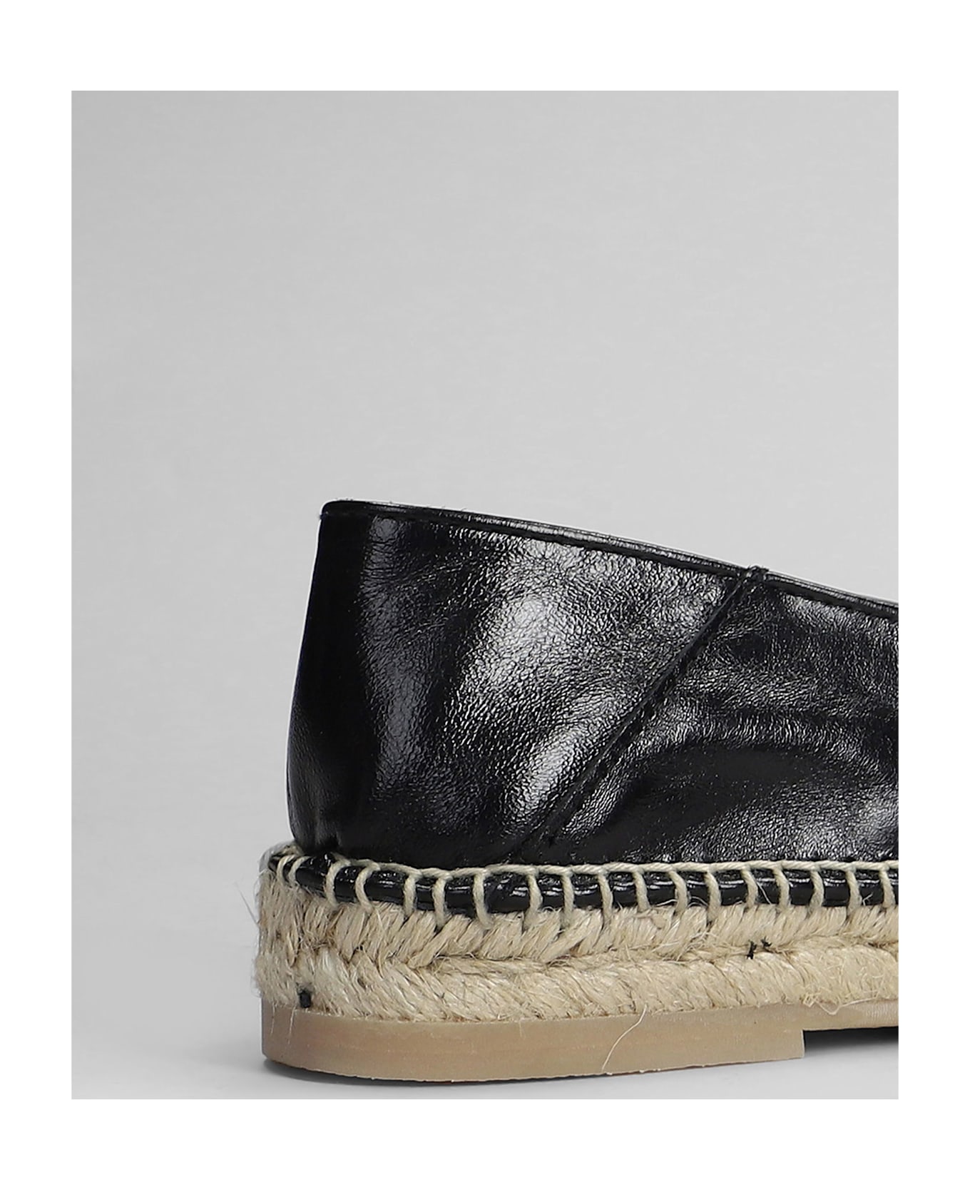 Ami Alexandre Mattiussi Espadrilles In Black Leather - black フラットシューズ