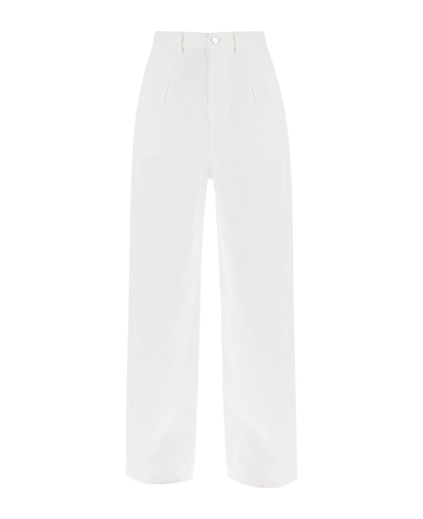 Loulou Studio Attu Oversized Jeans - IVORY (White)