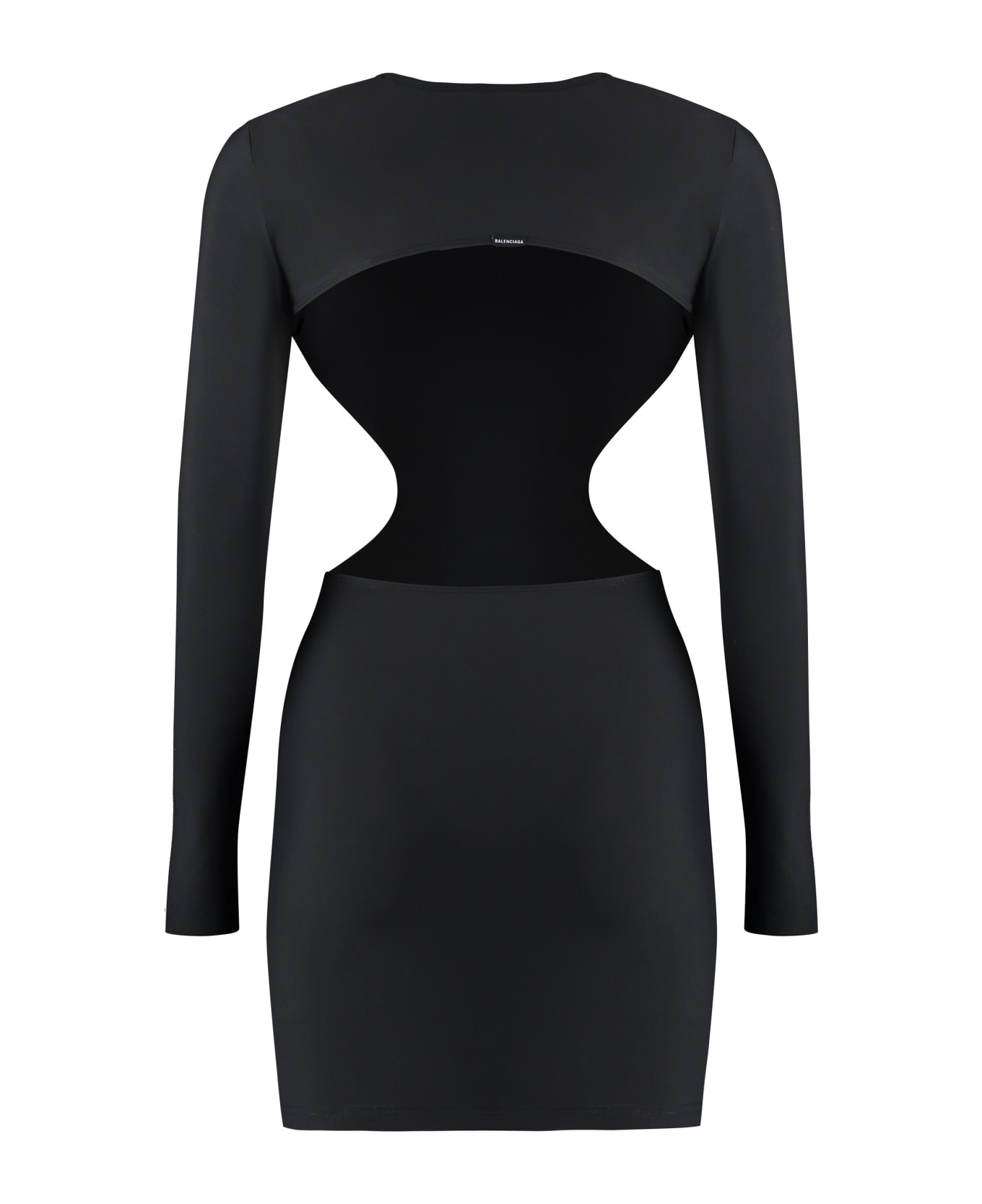 Balenciaga Cut Out Mini Dress - black