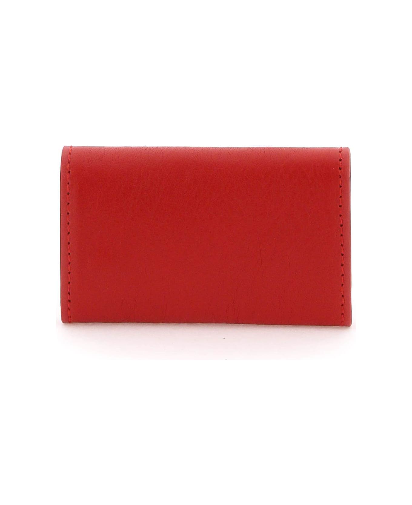 Il Bisonte Leather Key Holder - CASTAGNO ROSA (Red)