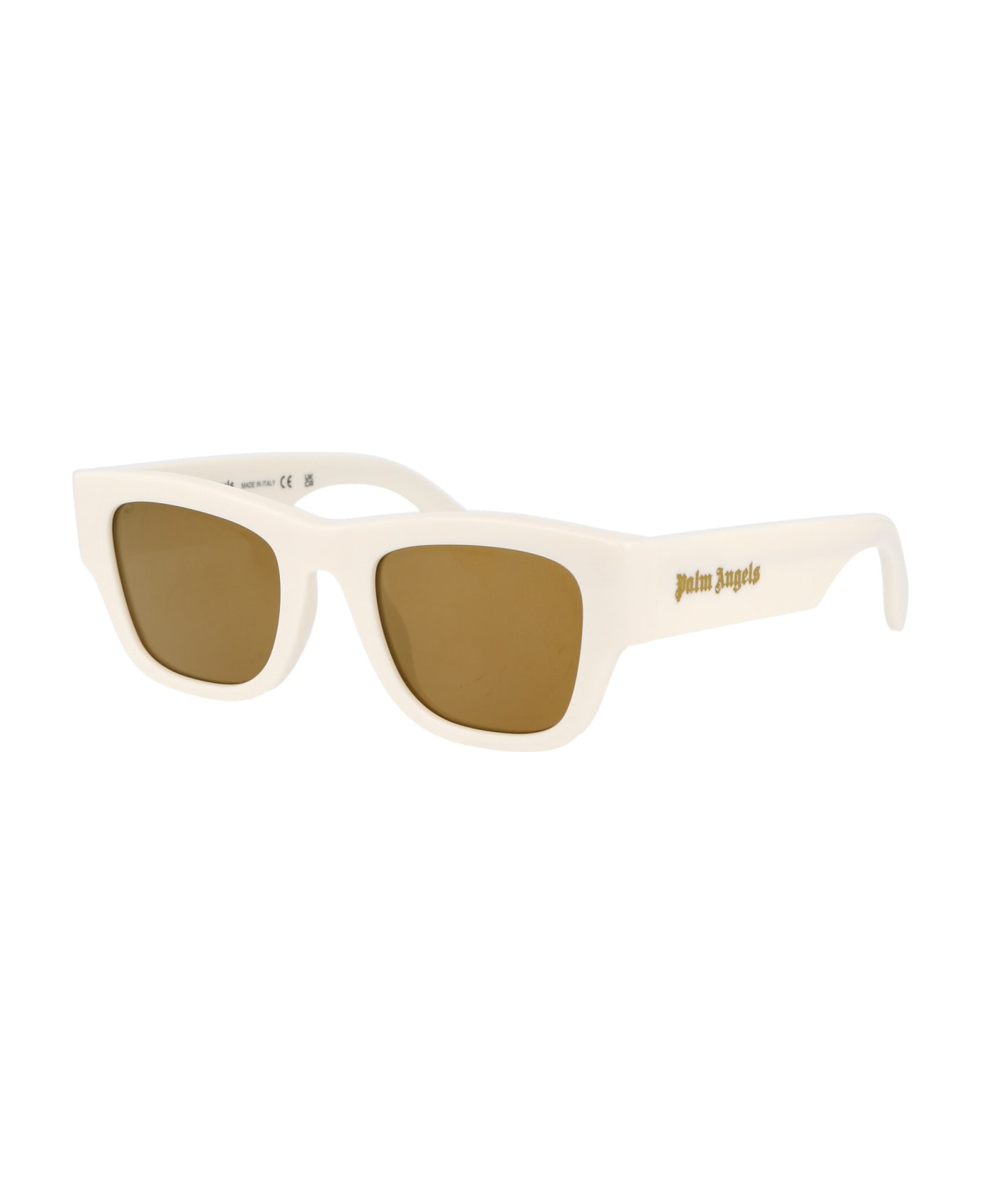 Palm Angels Volcan Sunglasses - 0176 WHITE MIRROR GOLD