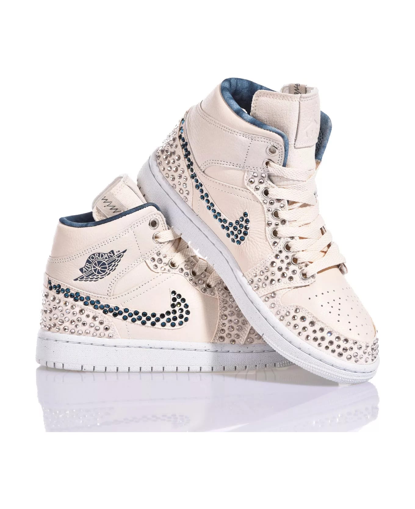 Mimanera Nike Jordan 1 Sand Swarovski