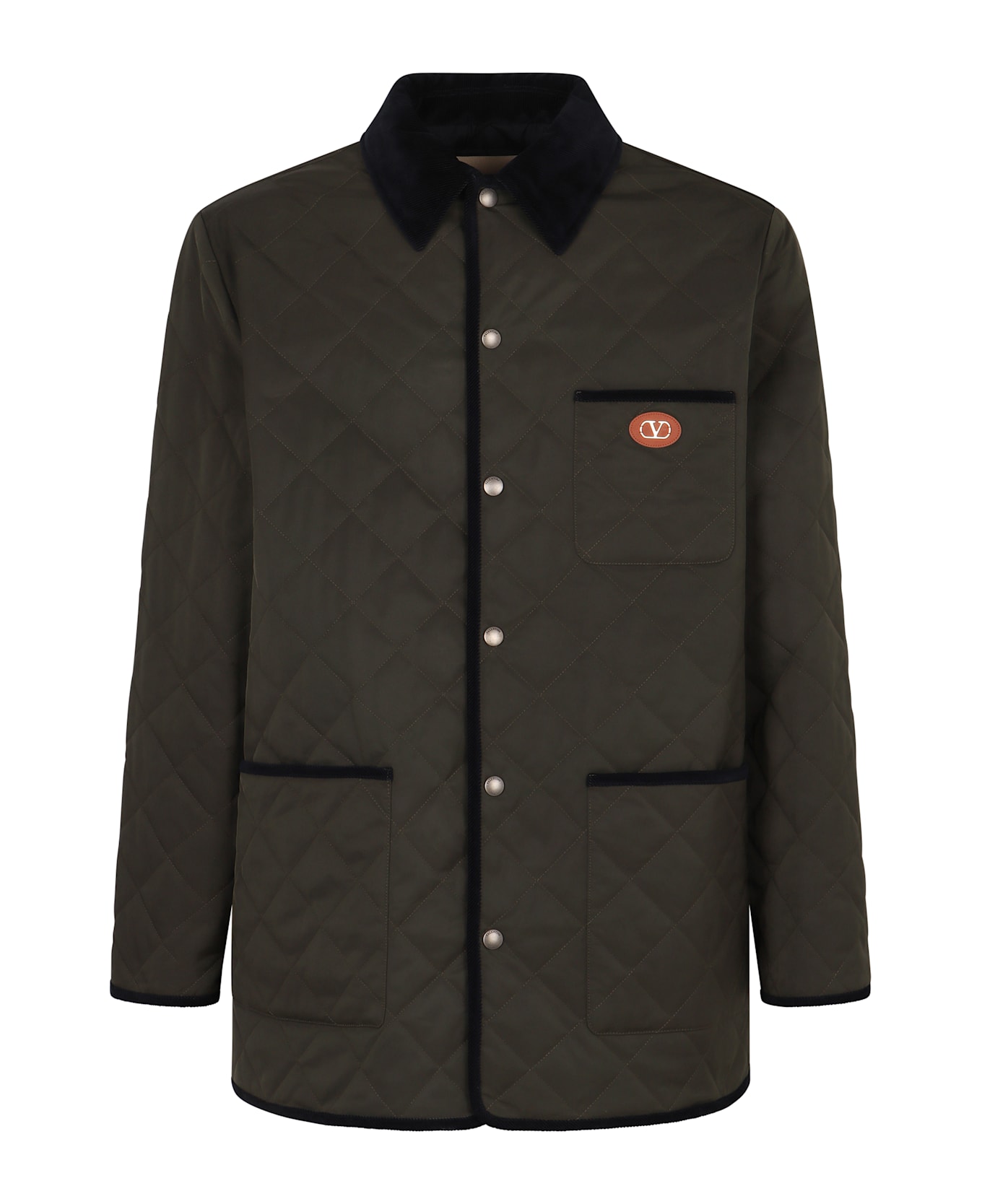 Valentino Garavani Vlogo Signature Quilted Jacket - green