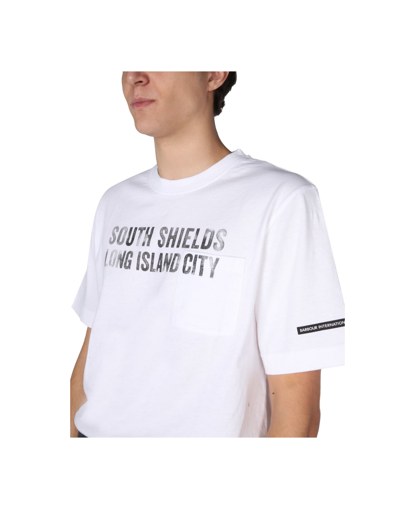 Barbour X Engineered Garments T-shirt - WHITE