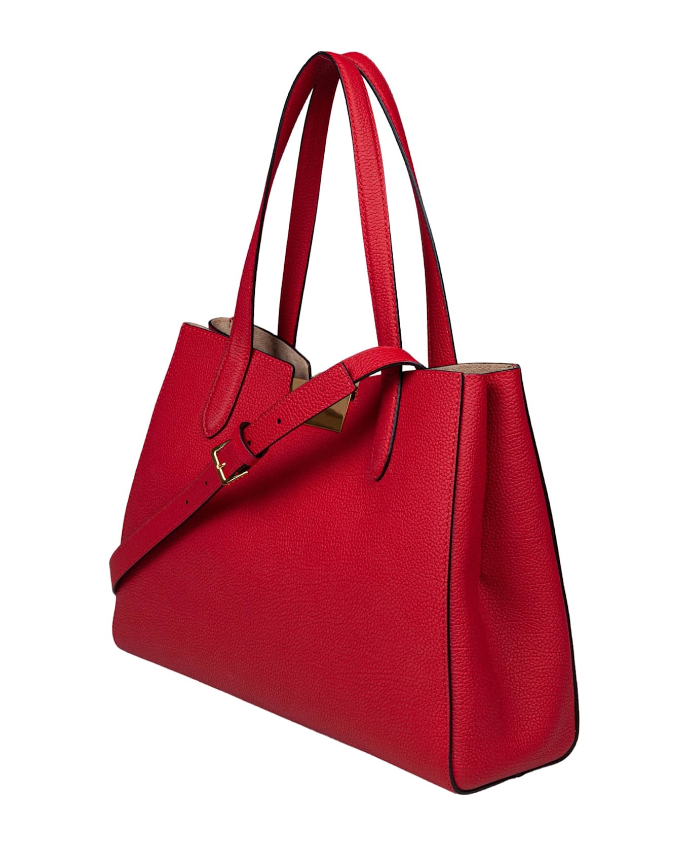 Marni Trunkaroo Handbag In Red Leather - Red