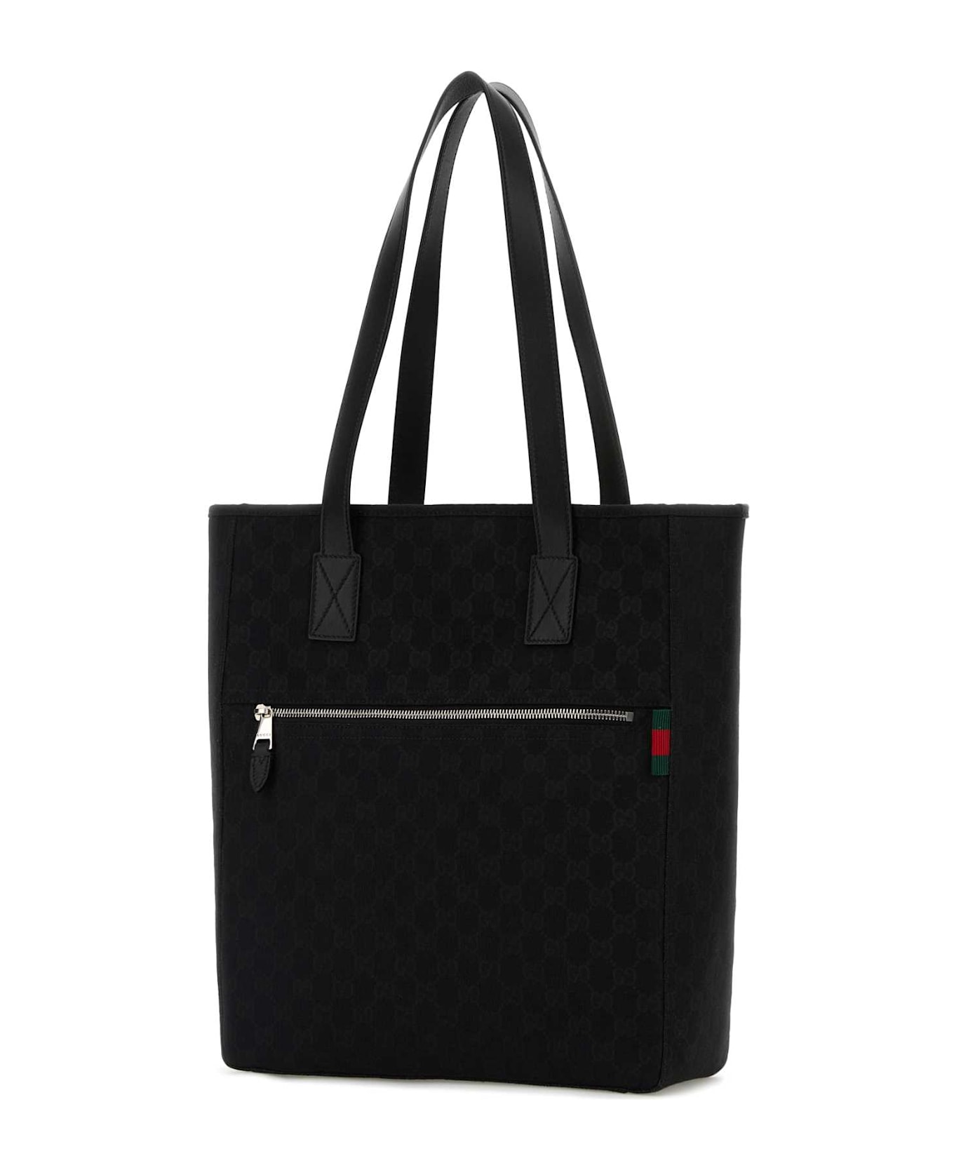Gucci Gg Fabric Shopping Bag - BLK/BLK/VRV