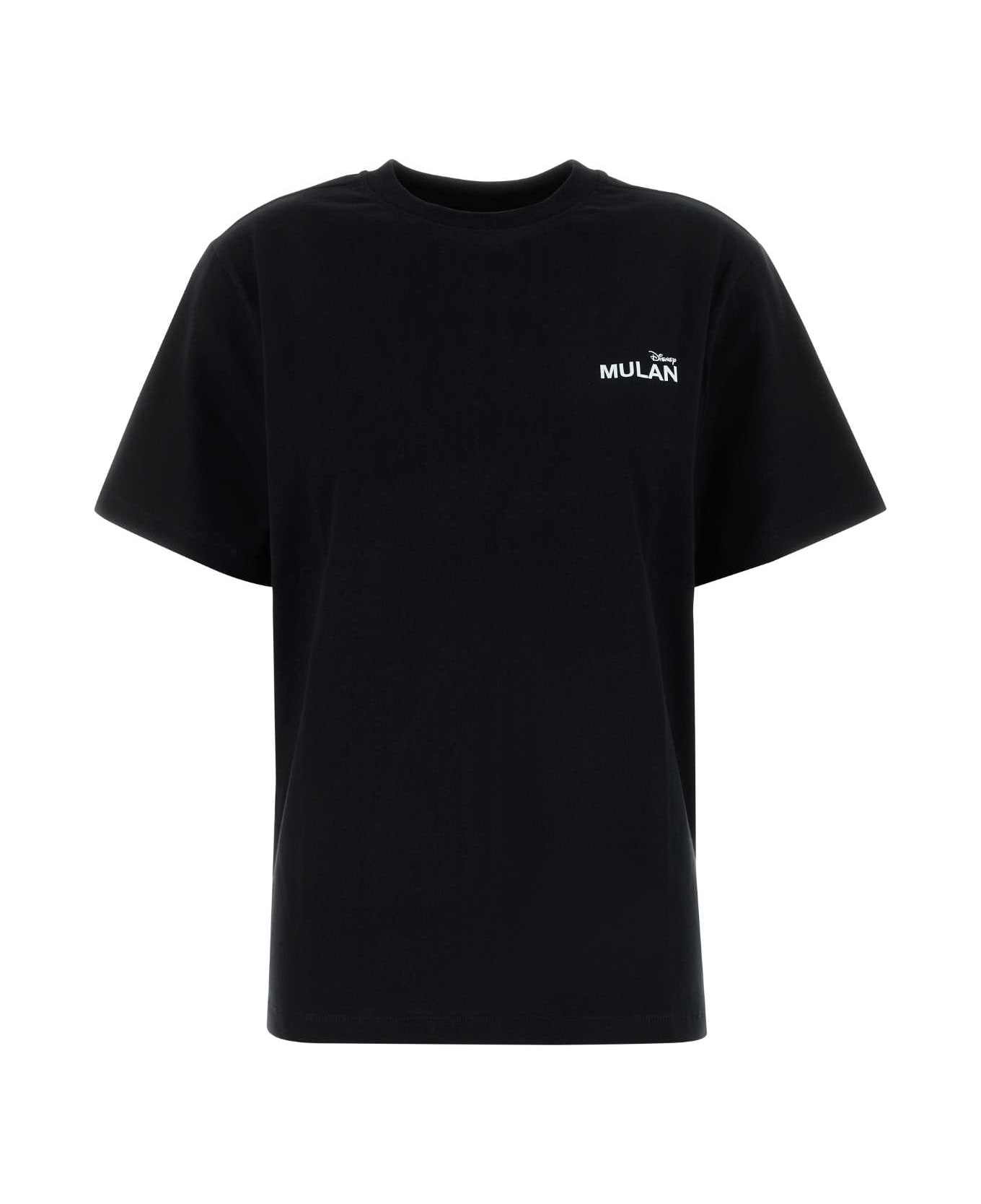 Coperni Black Cotton Coperni X Disney Mulan T-shirt - BLACK