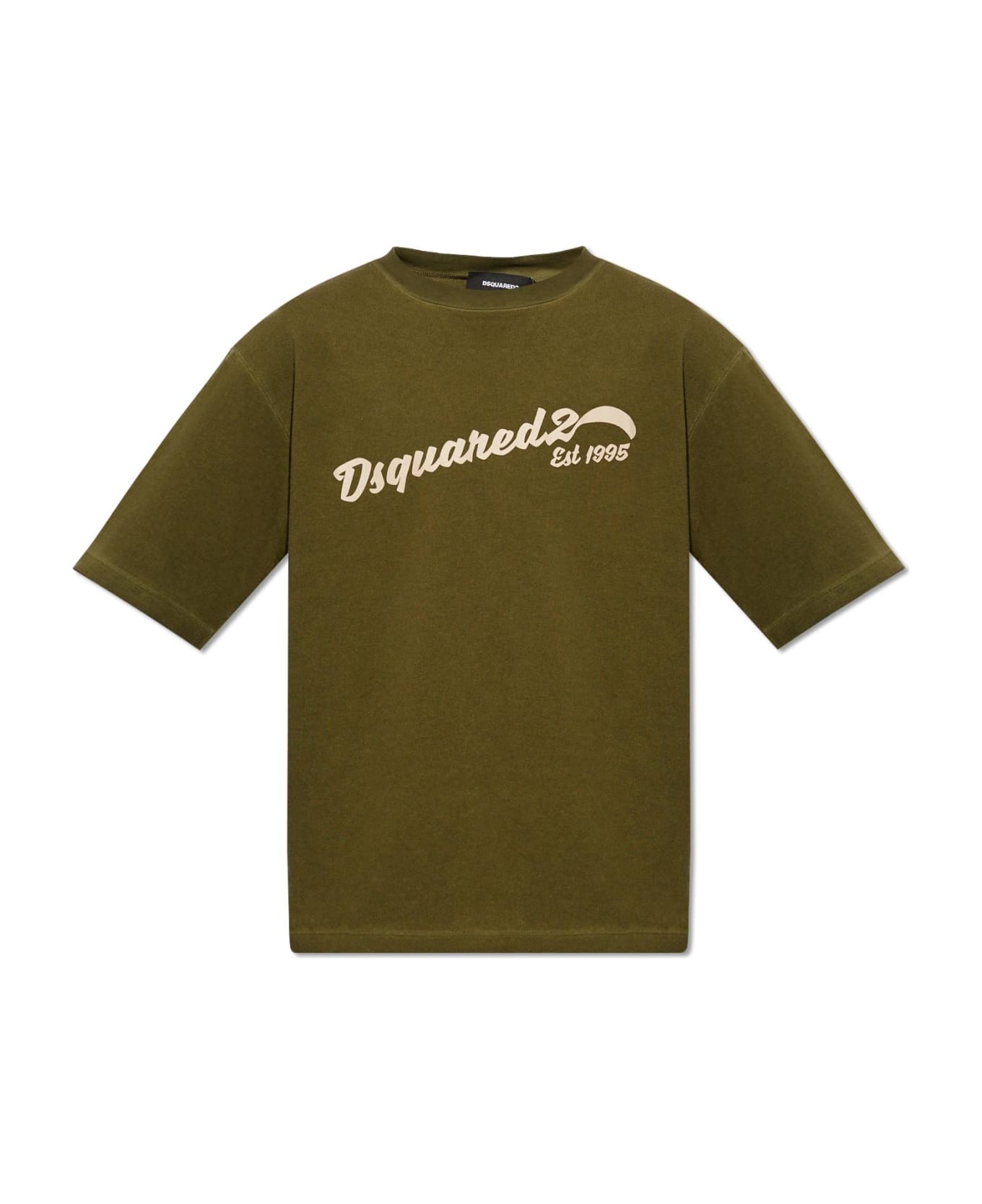 Dsquared2 T-shirt With Logo - Green シャツ