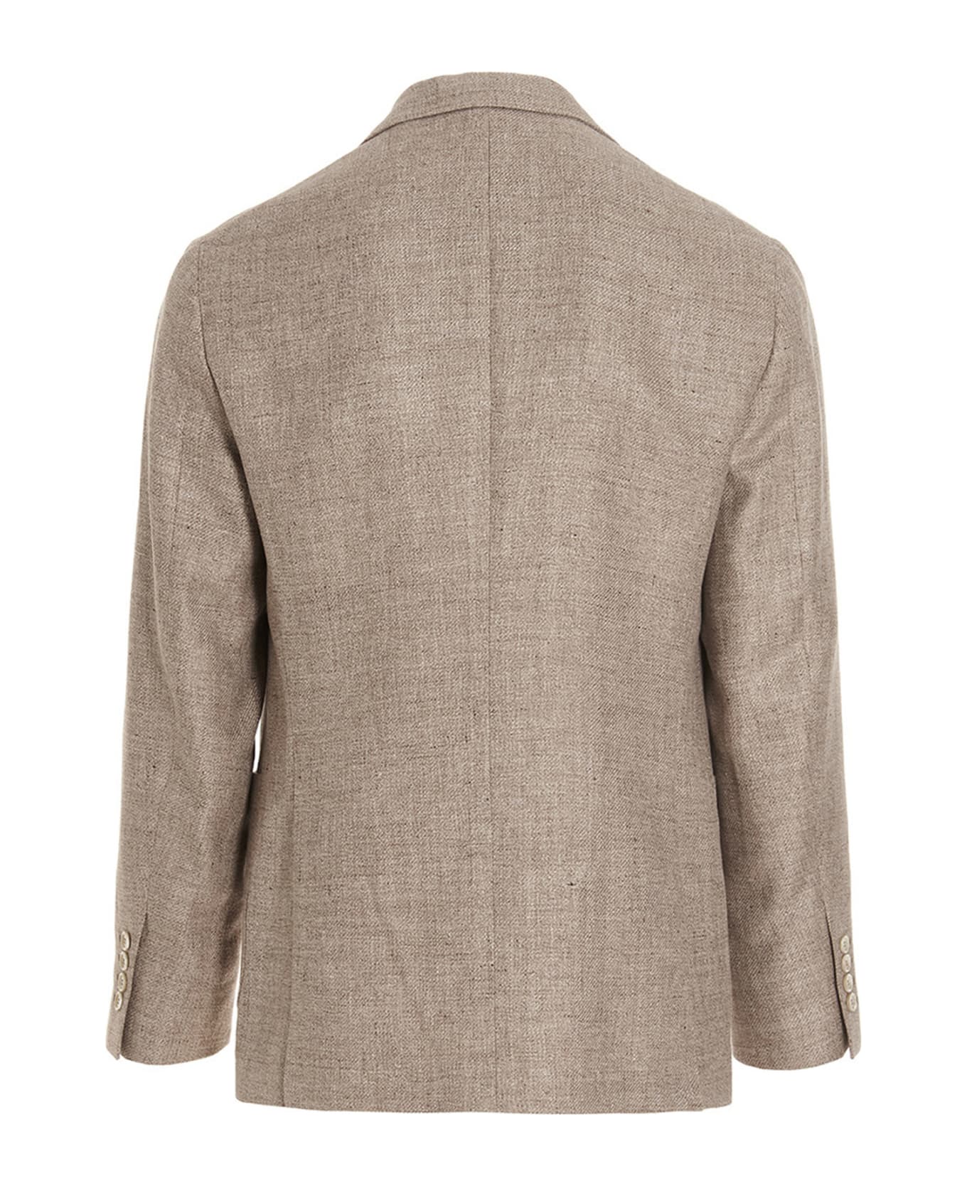 Brunello Cucinelli Single Breast Blazer Jacket - Beige
