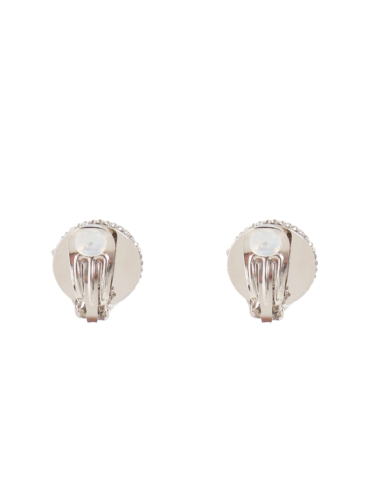 Valentino Garavani Signature Vlogo Clip Earrings - Silver