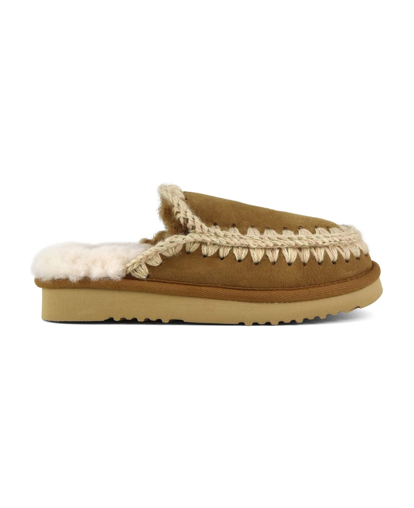 Mou Cognac Eskimo Slipper - Cognac