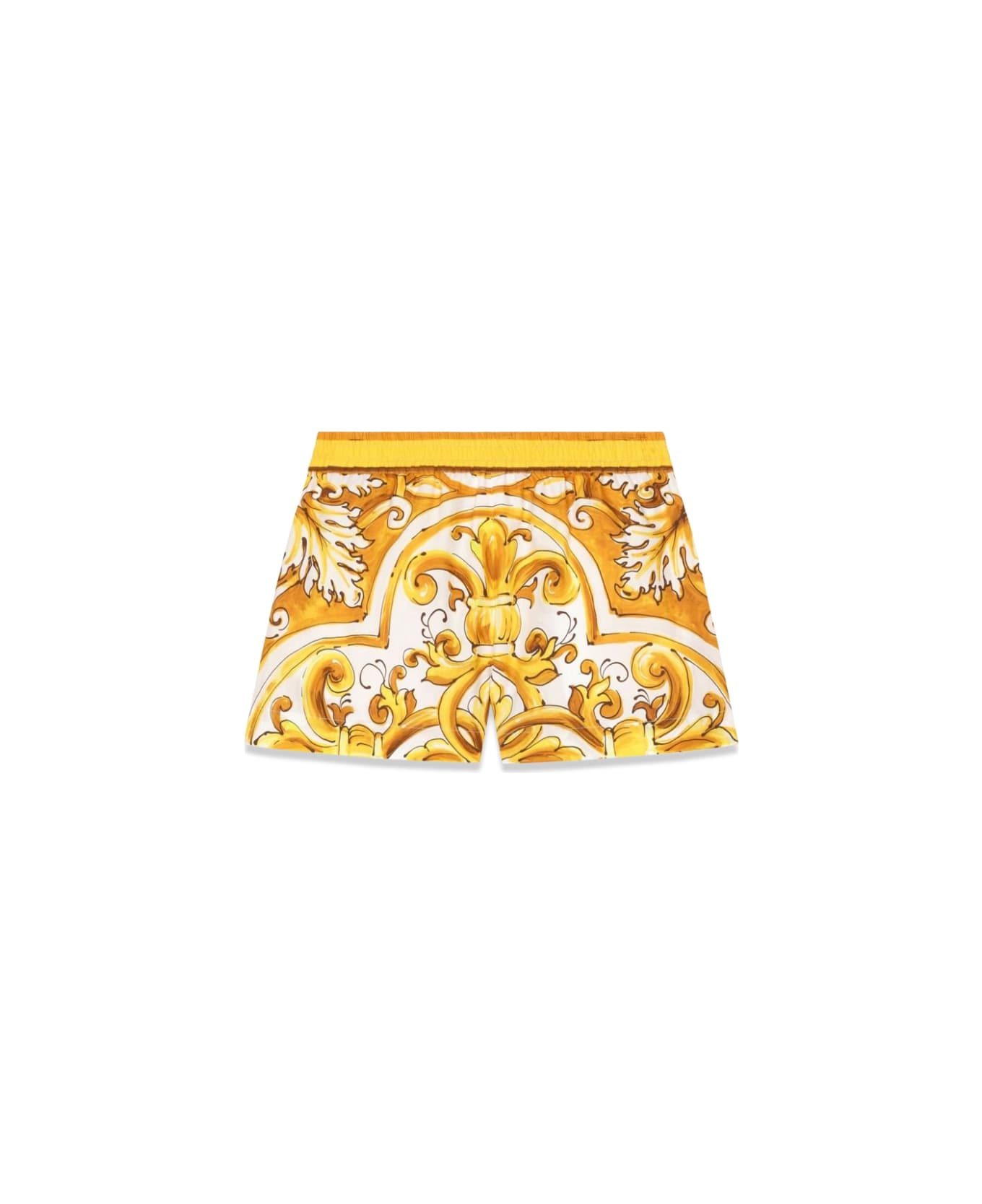 Dolce & Gabbana Cotton Shorts - YELLOW