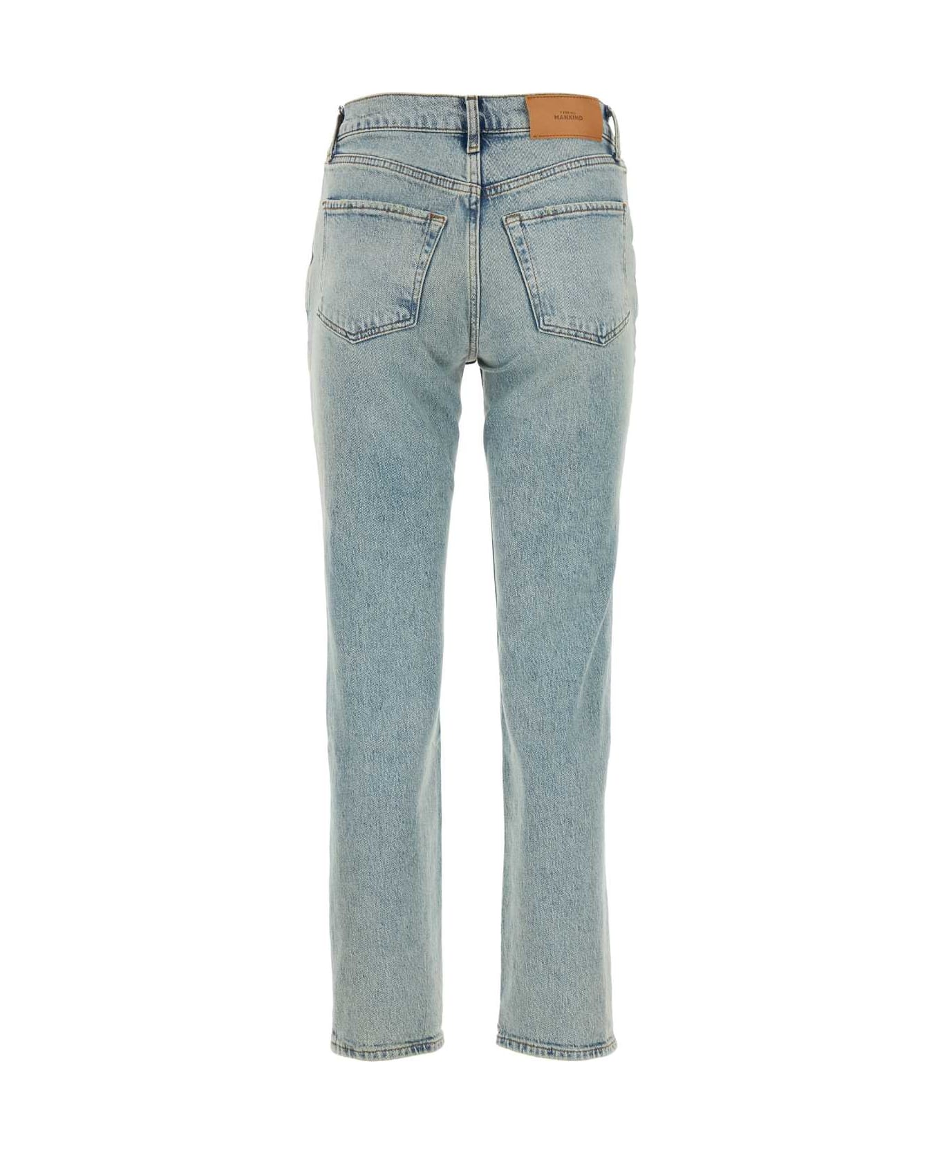 7 For All Mankind Light Blue Stretch Denim Jeans - LAVAGGIOTHE