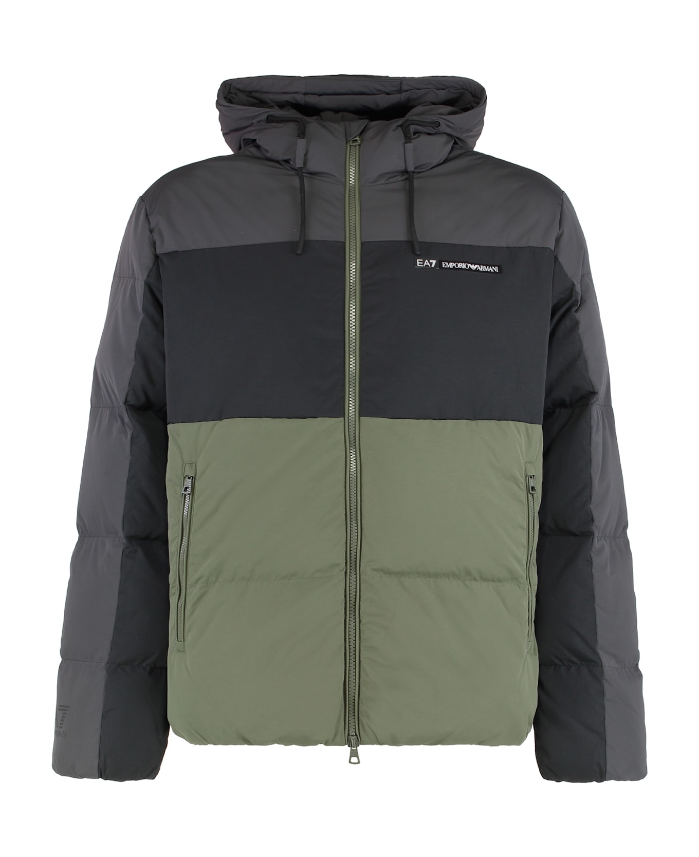 EA7 Puffer Jacket In Nylon - Multicolor