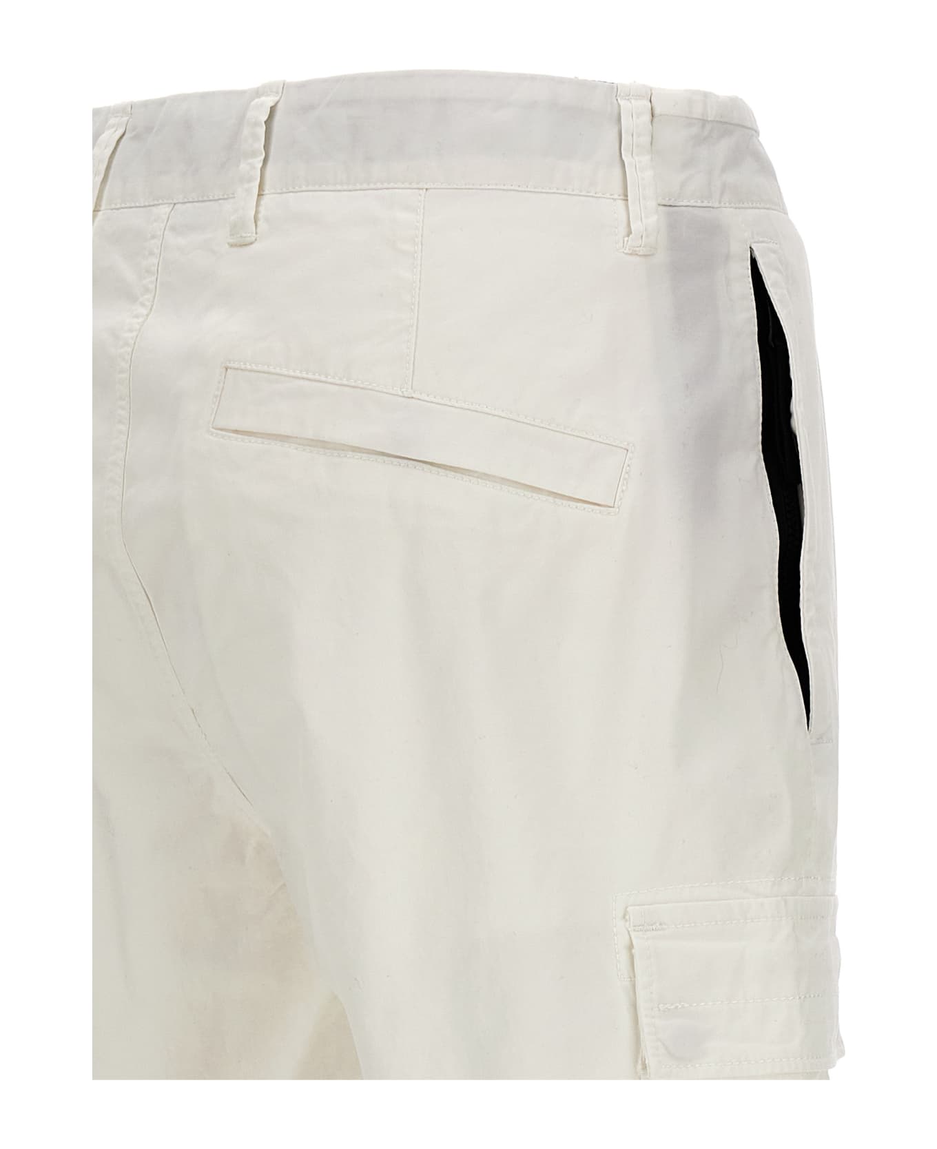 Stone Island Cargo Pants - White