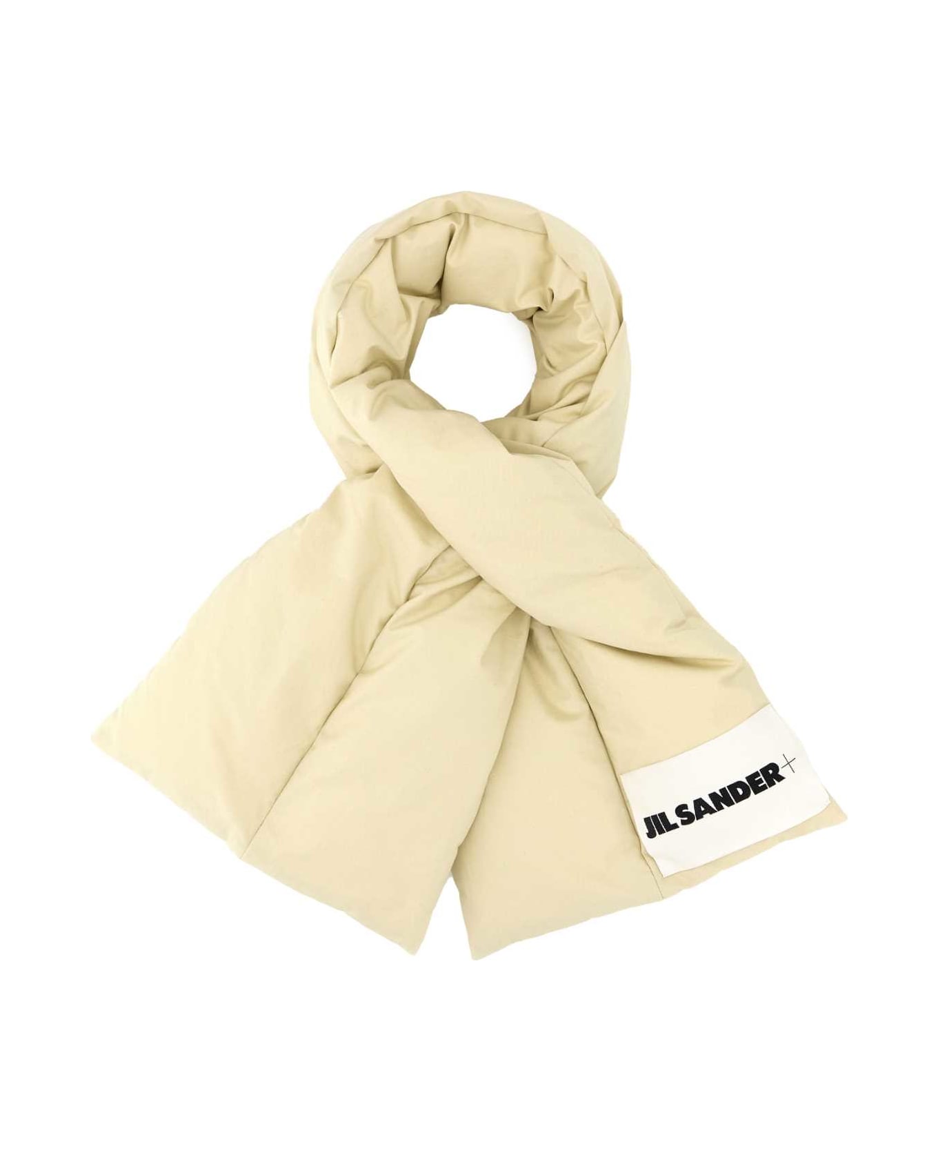 Jil Sander Cream Cotton Scarf - SAGE