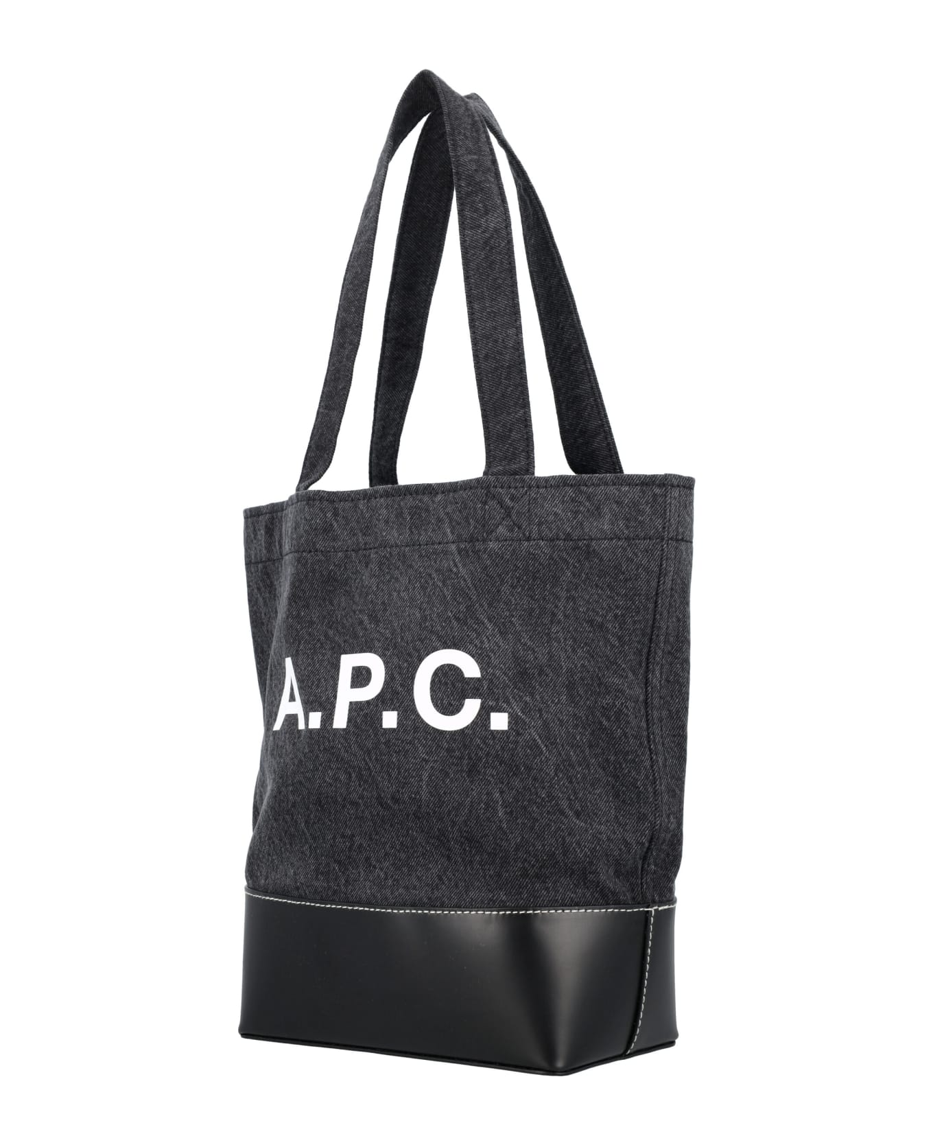 A.P.C. Axel Small Tote Bag - BLACK BLUE