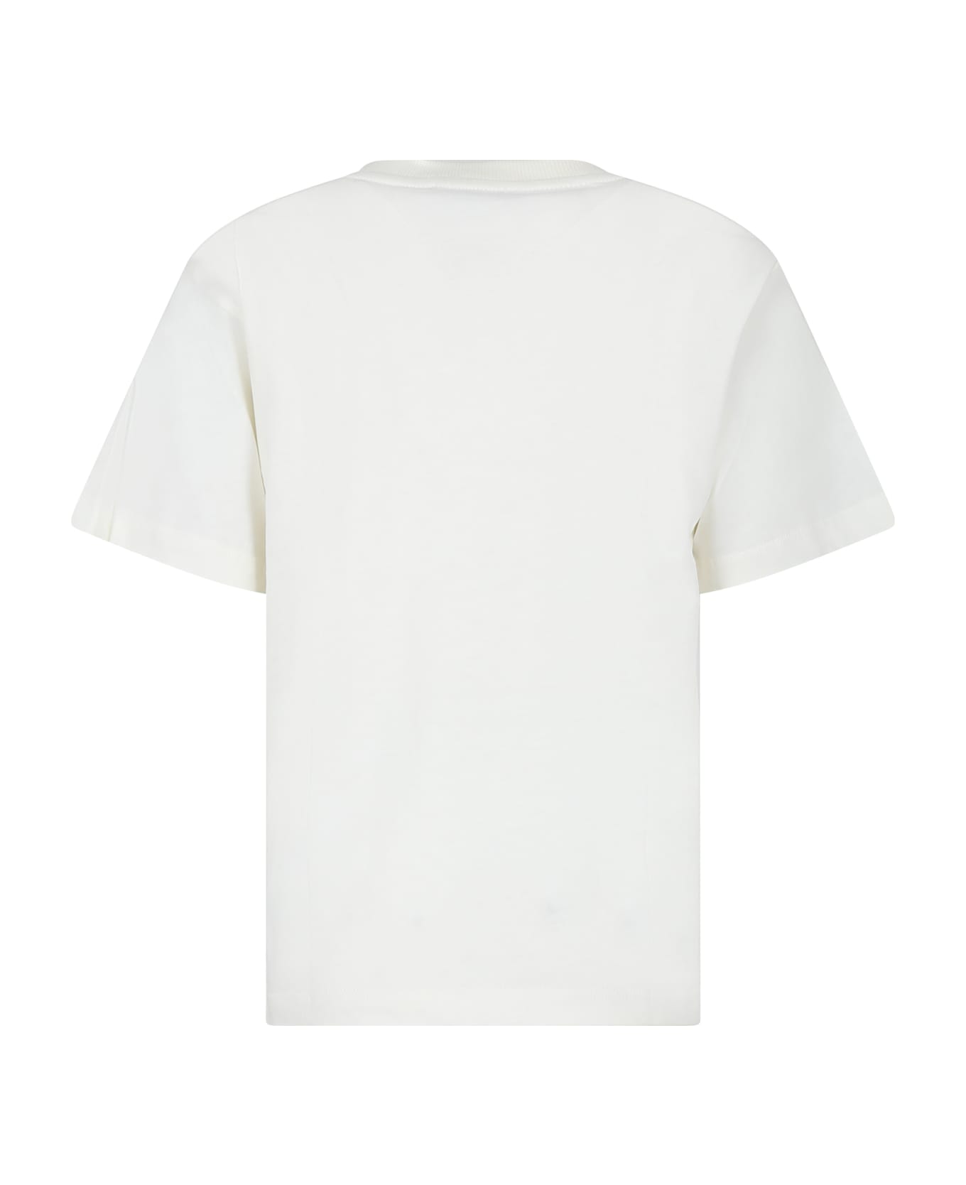 Moschino Ivory T-shirt For Boy With Teddy Bear And Cactus - Ivory