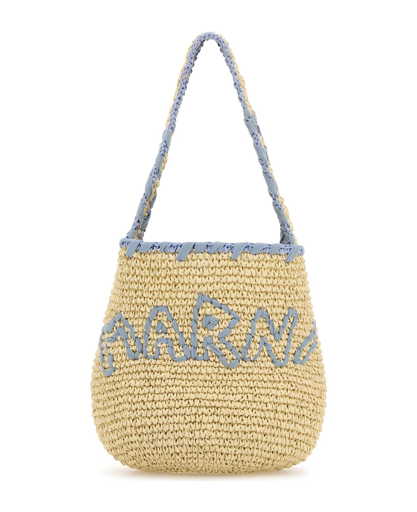 Marni Raffia Small Nassa Shoulder Bag - ZO981