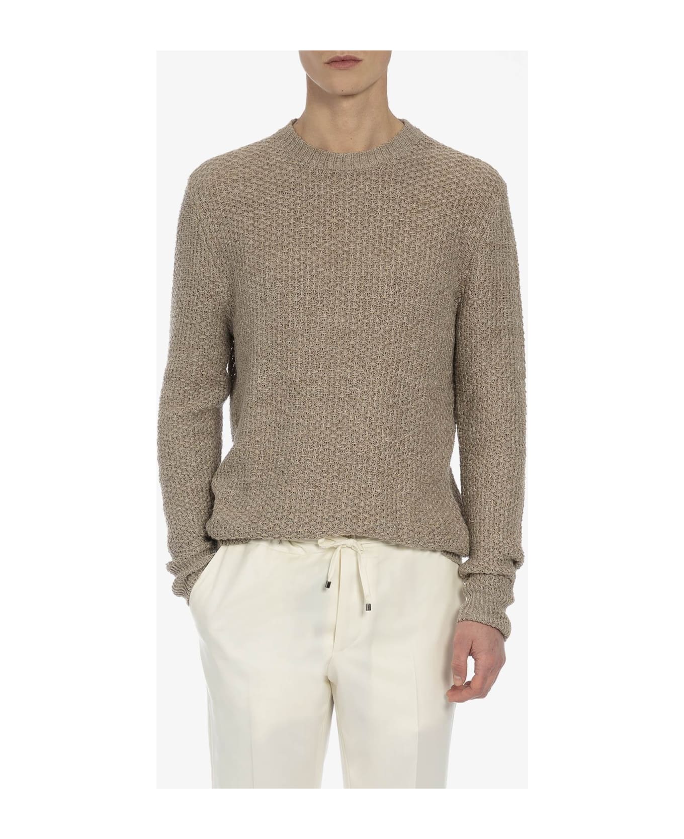 Larusmiani 'meadow Lane' Sweater Sweater - Beige ニットウェア