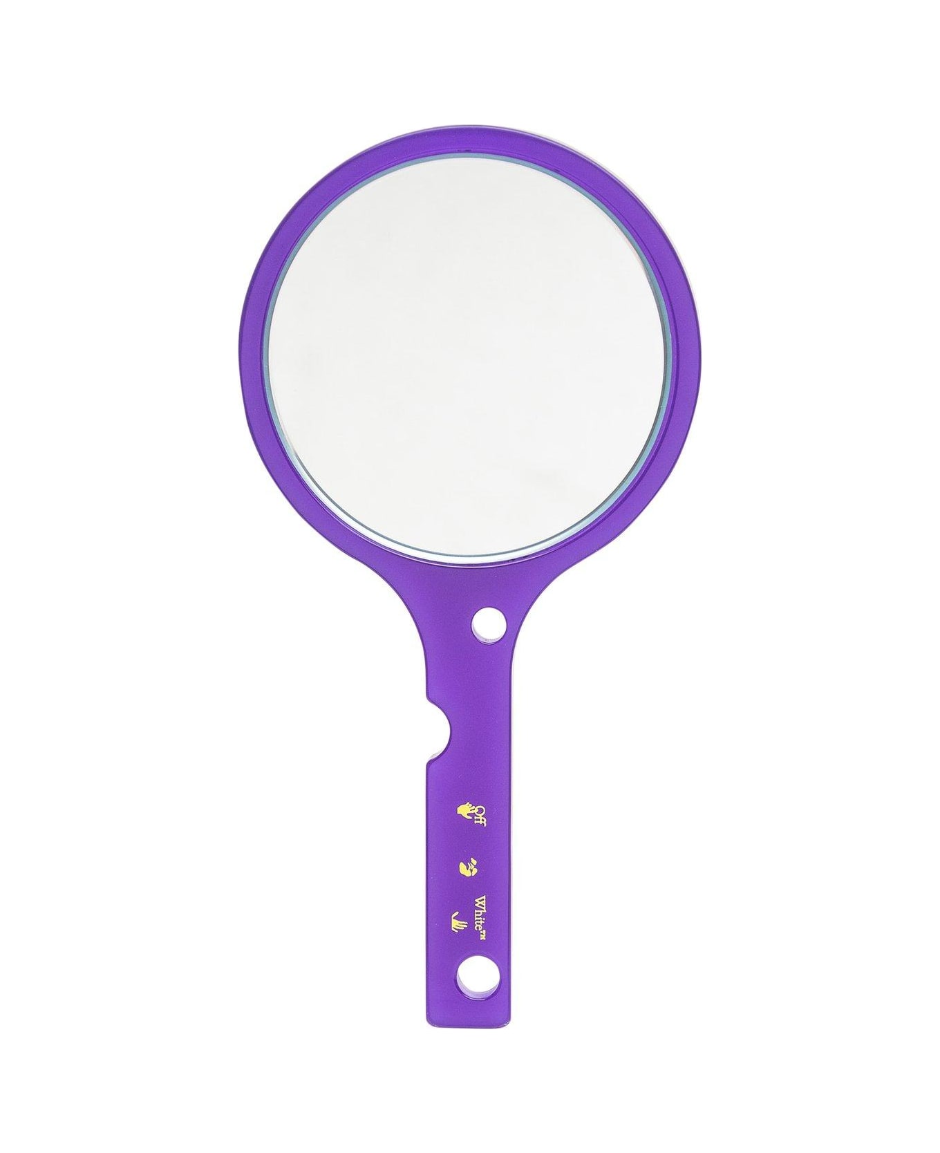 Off-White Logo Printed Hand Mirror - Purple