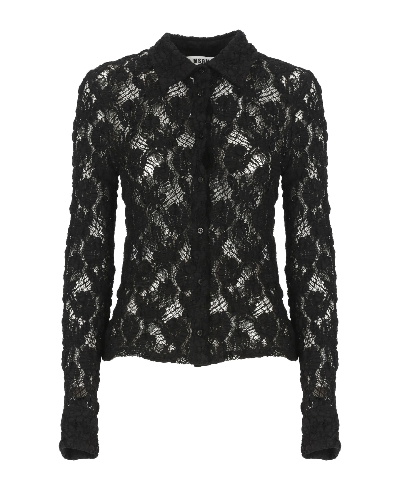 MSGM Lace Shirt Msgm - Black