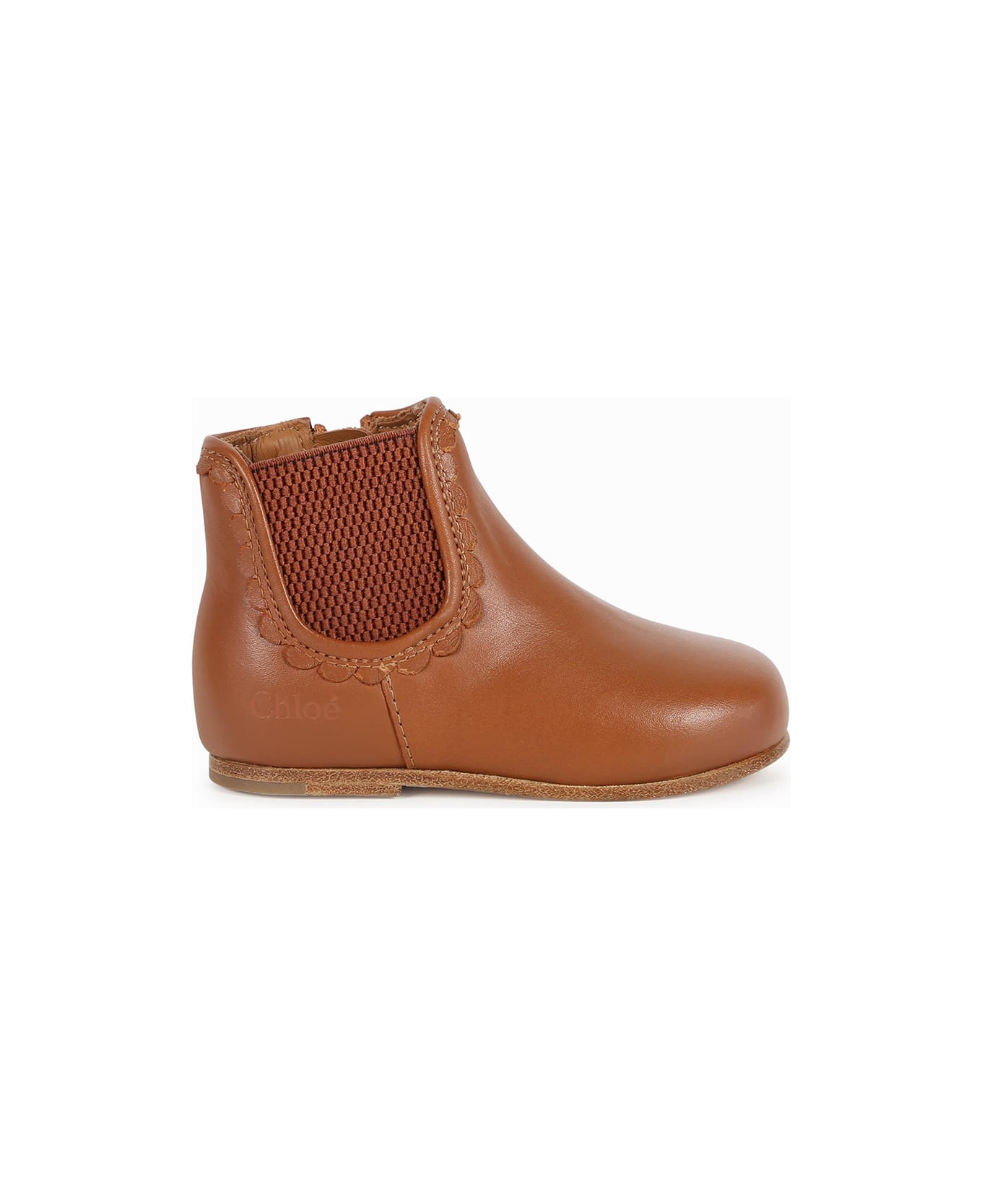 Chloé Brown Chelsea Ankle Boots - Brown