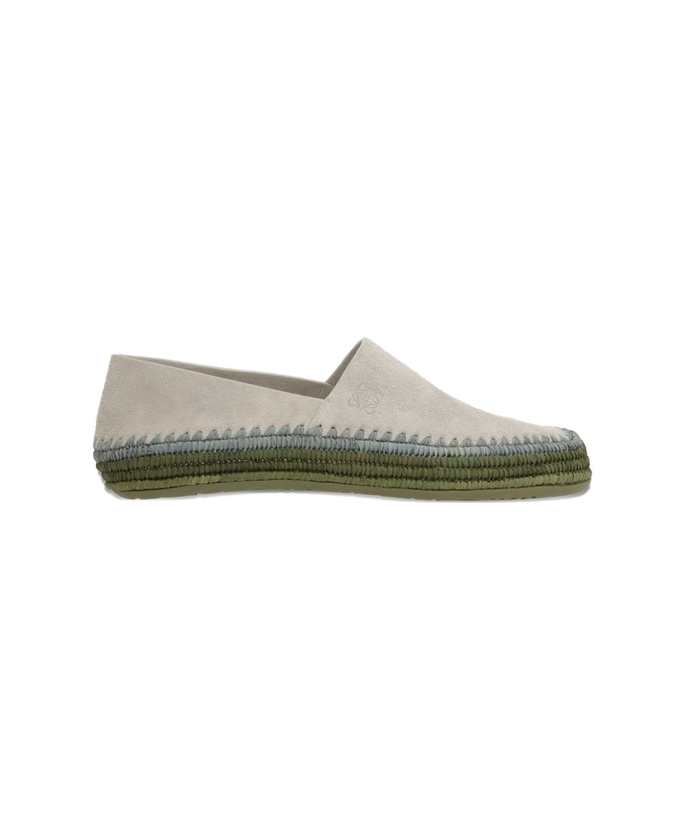 Loewe Rio Suede Espadrilles - Light Grey