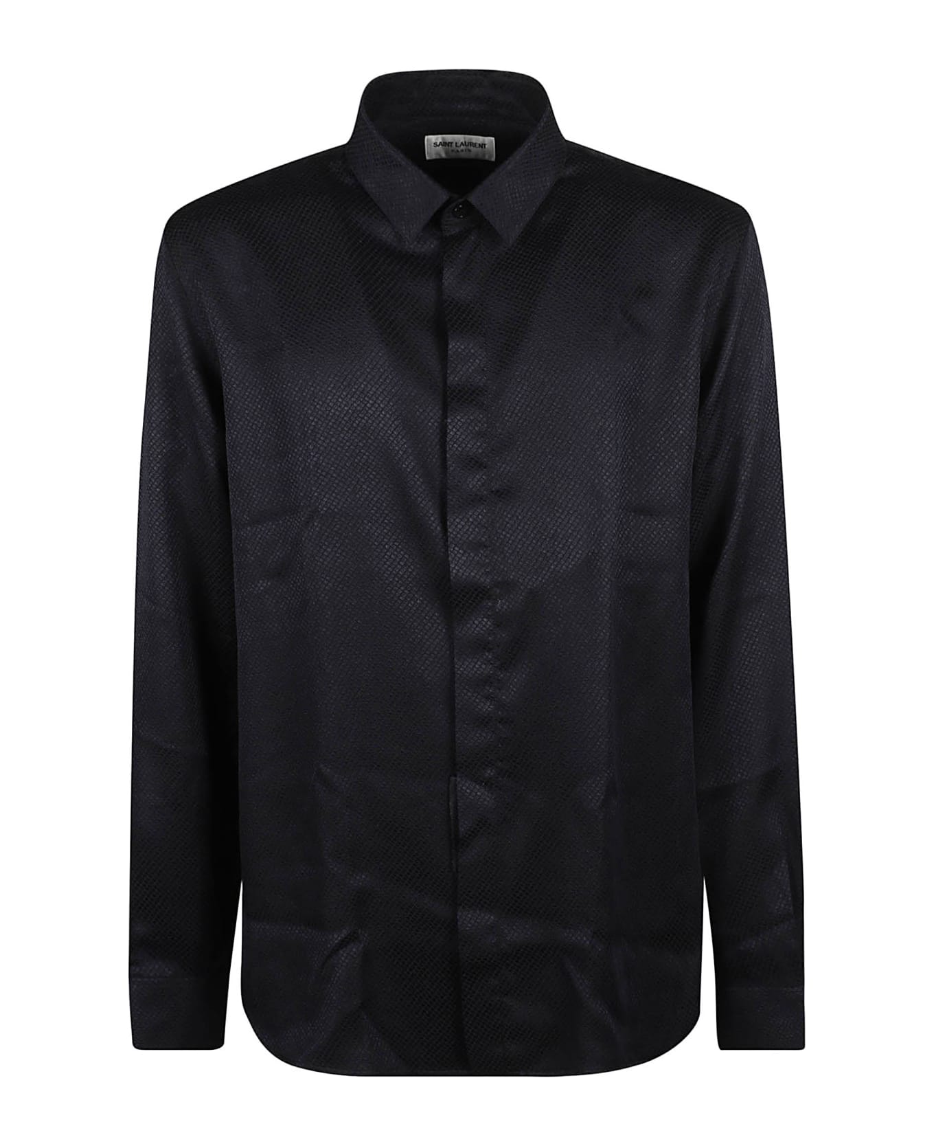 Saint Laurent Yves Collar Classic Shirt - Black