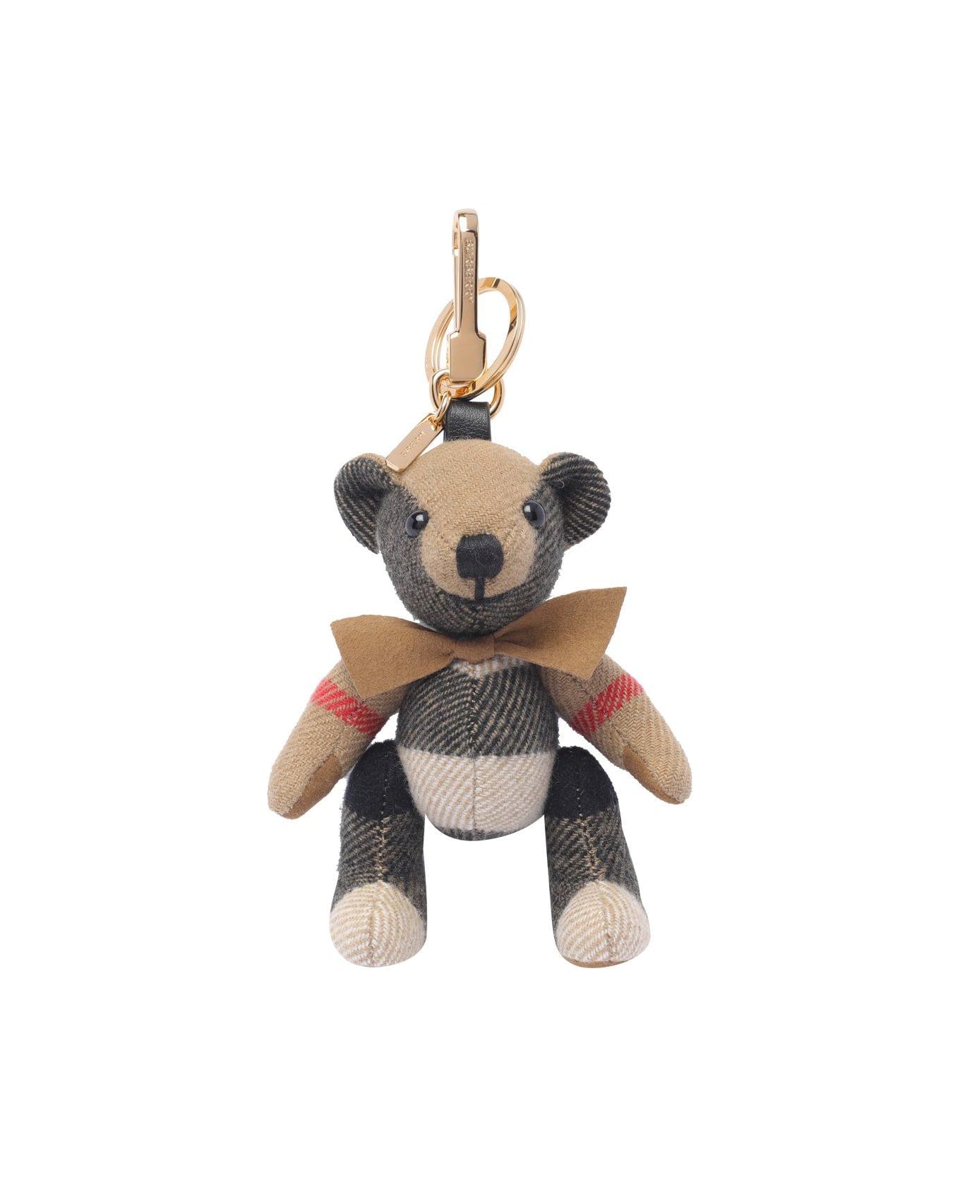 Burberry Thomas Bear Charm With Cashmere Bow Tie - A7026