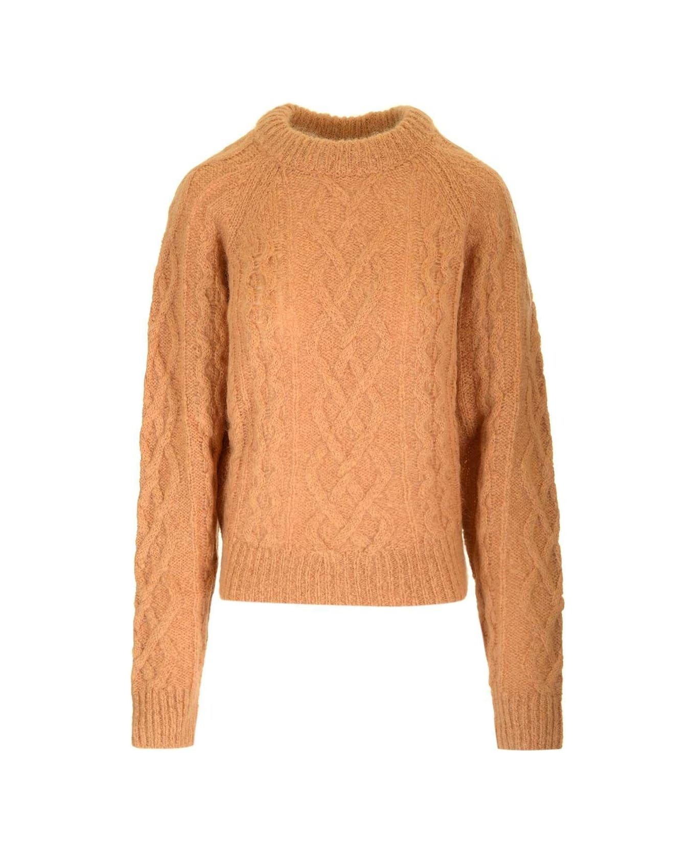 Marant Étoile Elka Crewneck Knitted Jumper - BEIGE