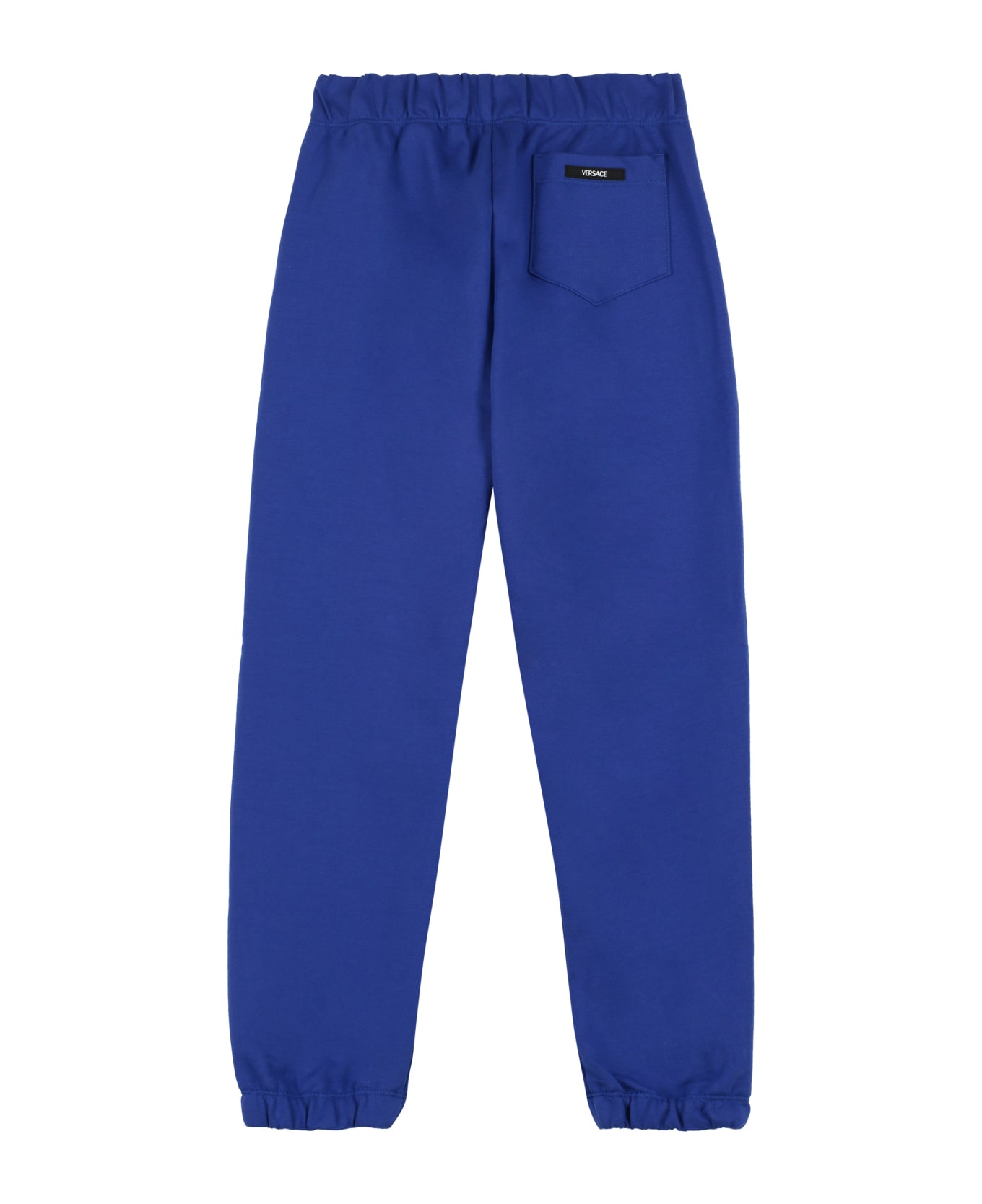 Young Versace Logo Print Sweatpants - blue