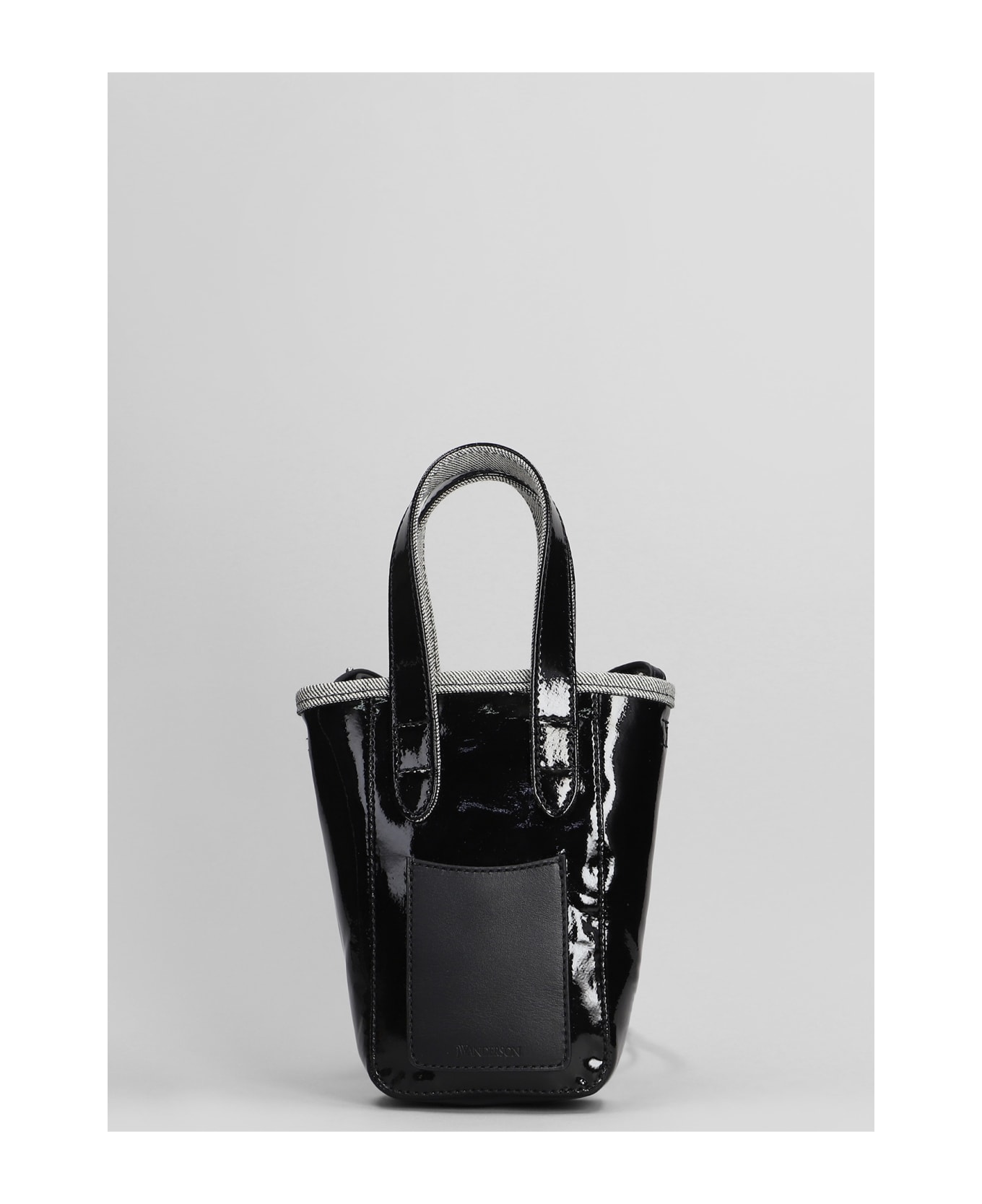 J.W. Anderson Belt Tote Shoulder Bag In Black Cotton - BLACK