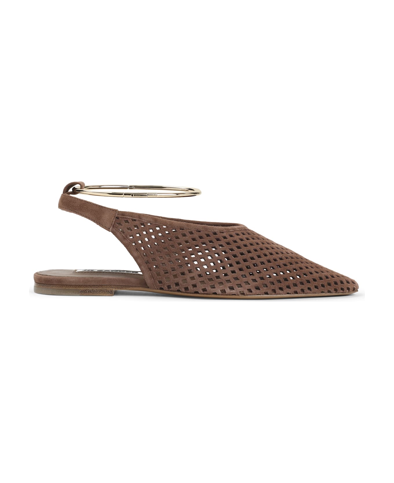 Jil Sander Goat Leather Sling Back - Umber
