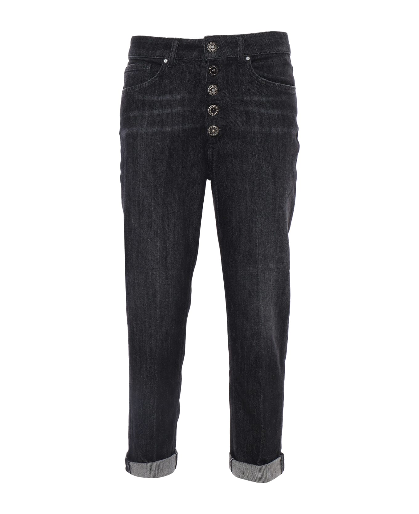 Dondup Black High-waisted Jeans - BLACK
