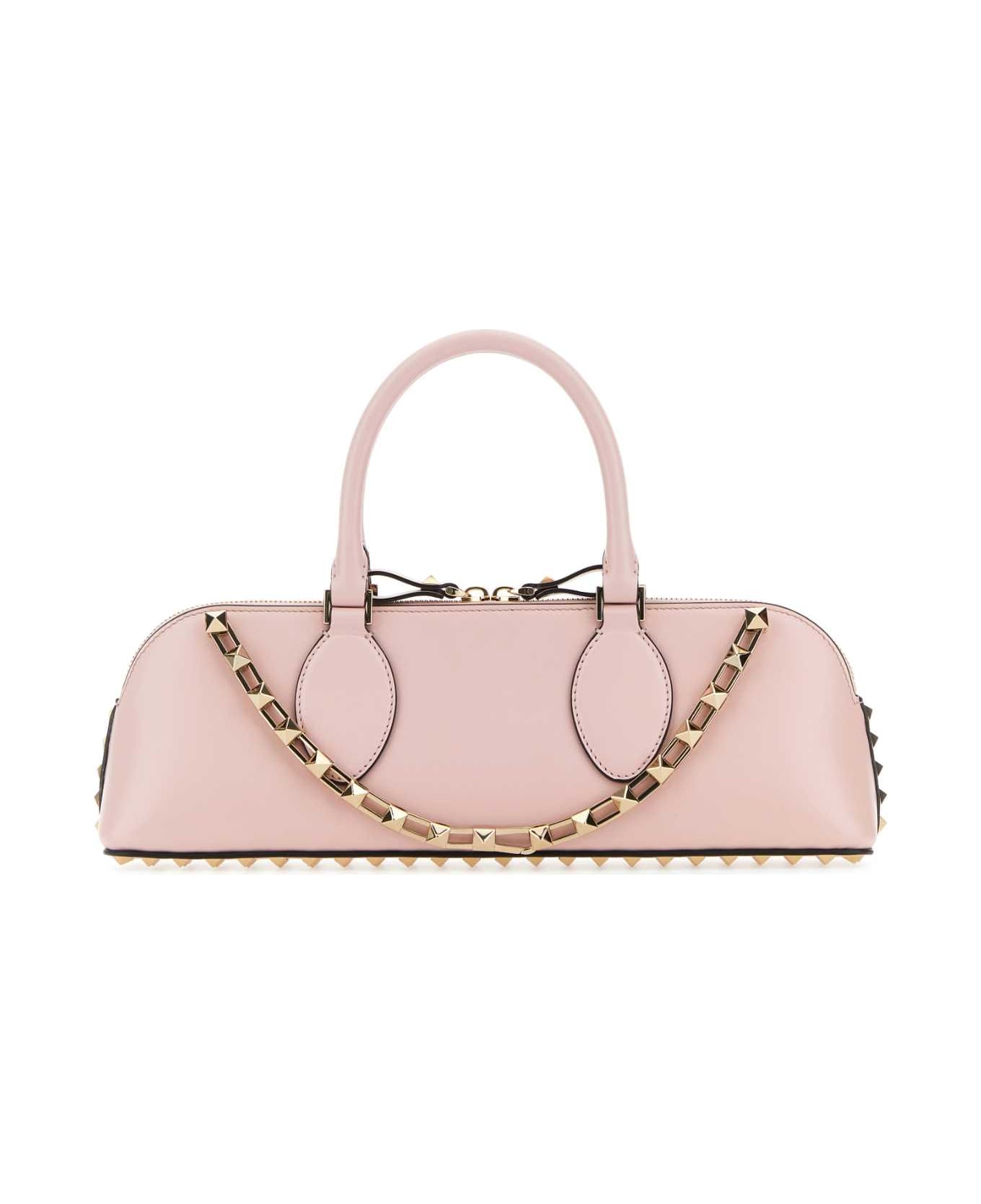 Valentino Garavani Pastel Pink Leather Rockstud East-west Handbag - ROSEQUARTZ トラベルバッグ