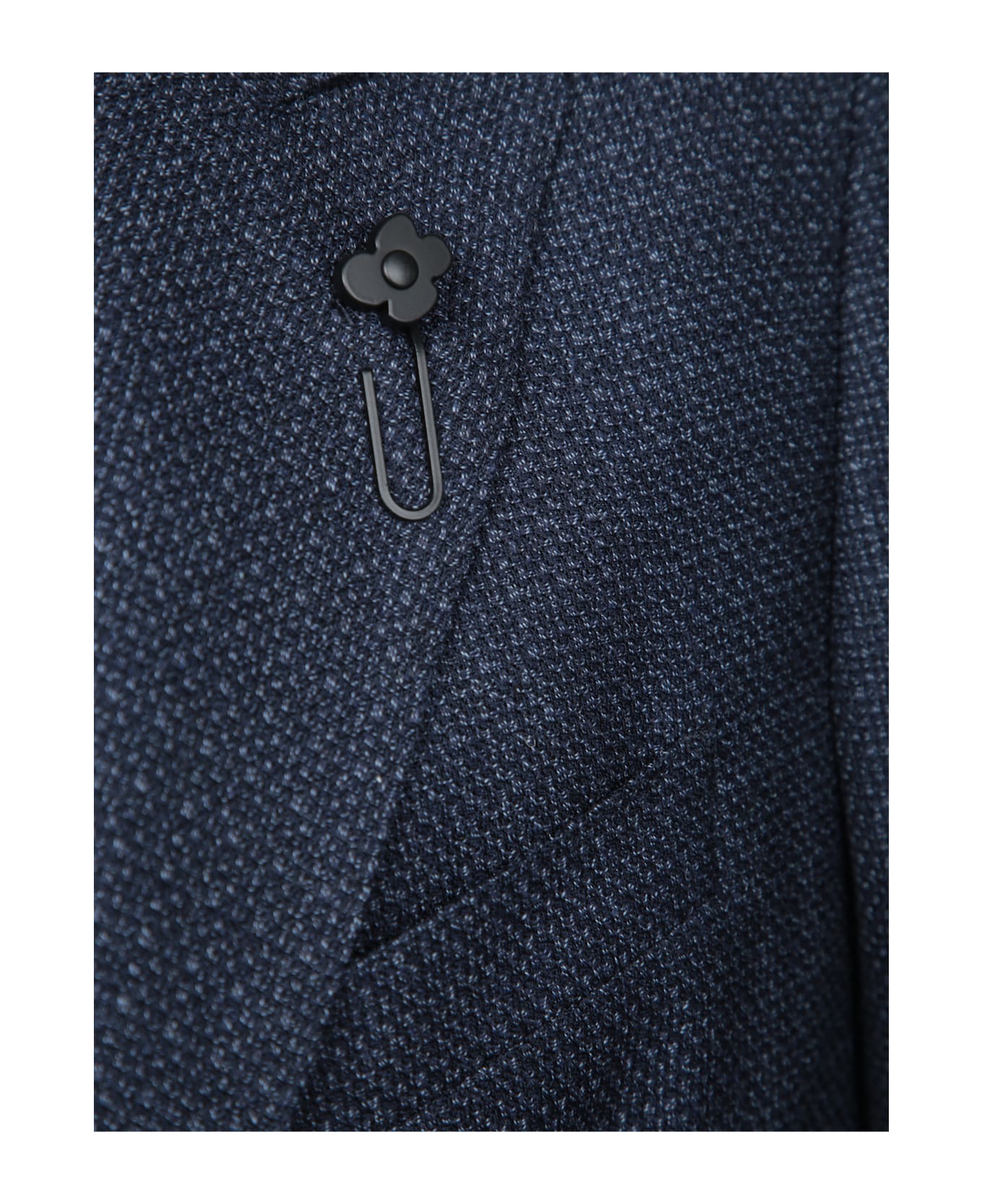 Lardini Moulinã© Blue Wool Jacket - Blue