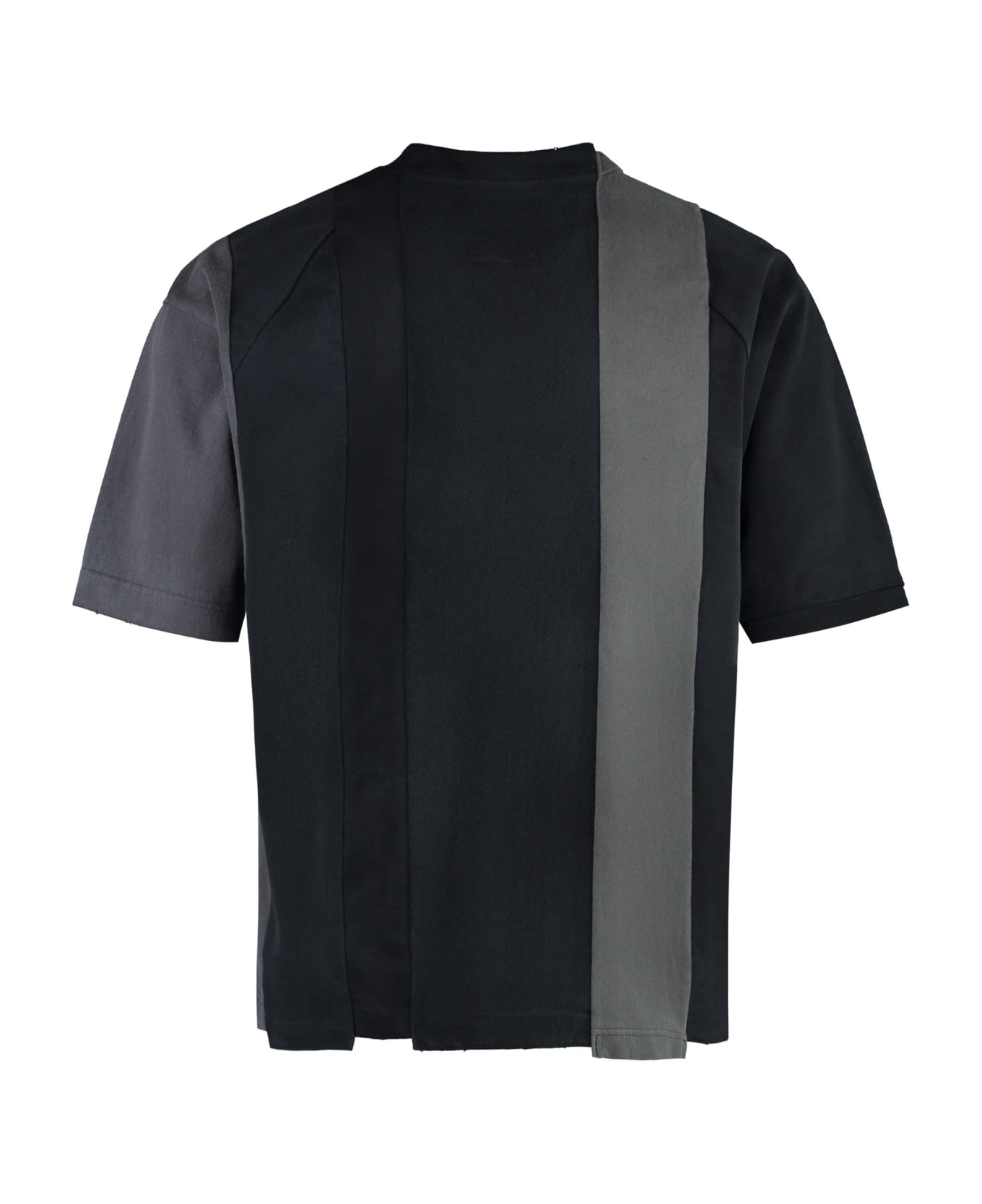 Mihara Yasuhiro Cotton Crew-neck T-shirt - black シャツ