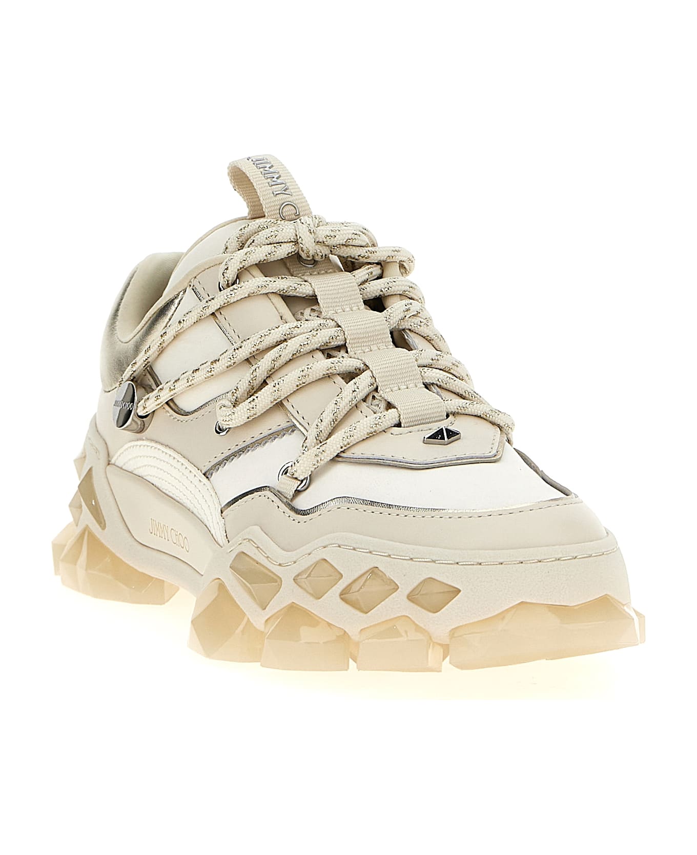 Jimmy Choo 'diamond X' Sneakers - White