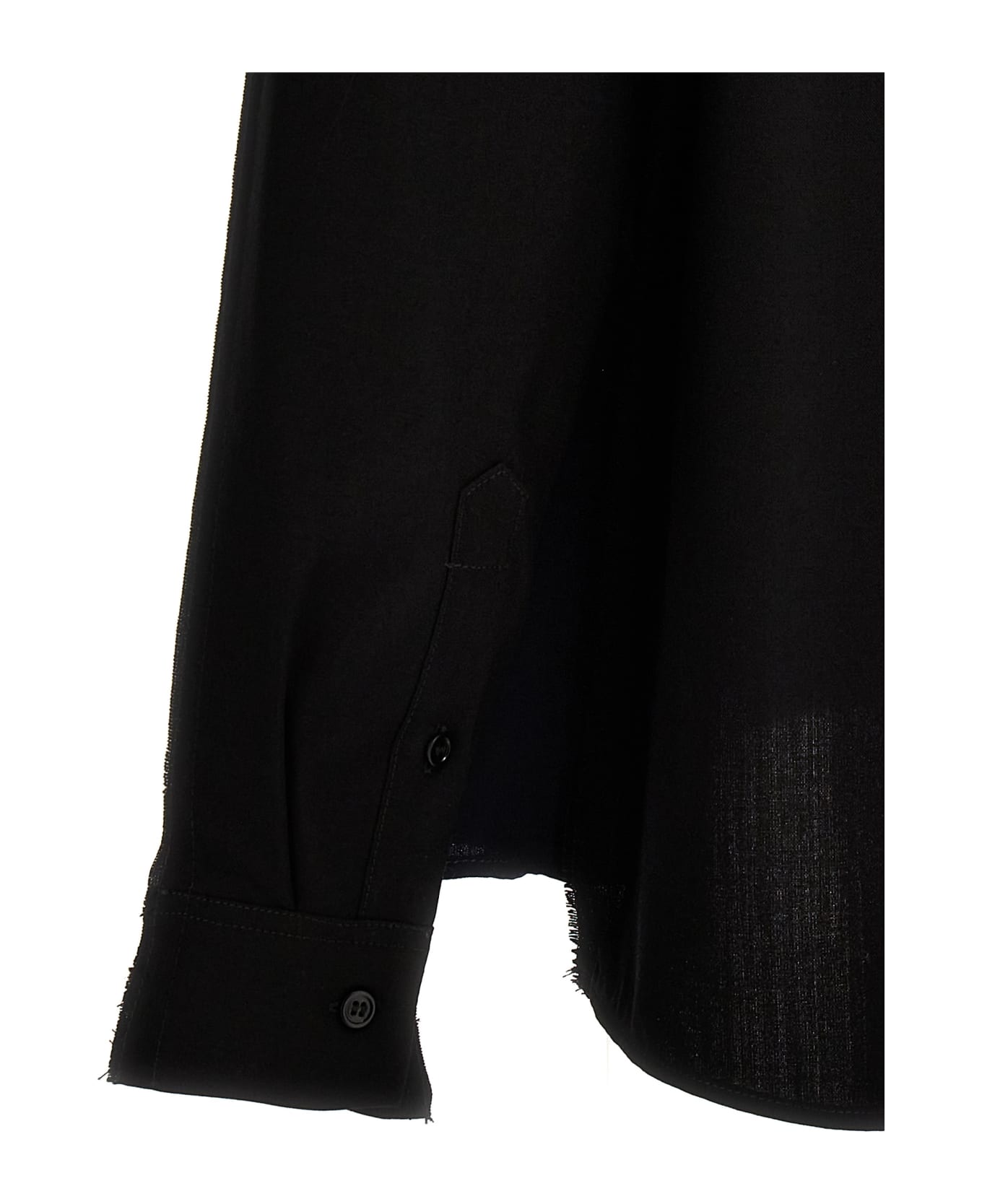 Marni Cool Wool Shirt With Contrast Stitching - Multicolor